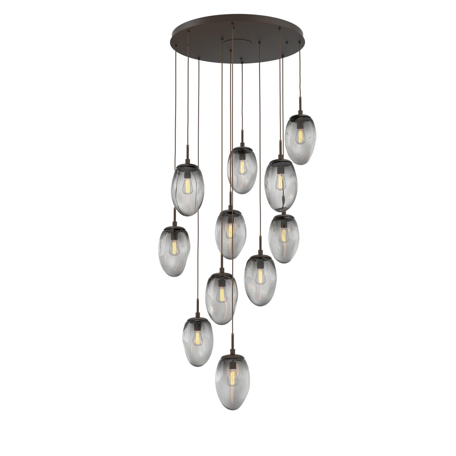 Levi Wilson Nebula 35 Inch 11 Light Multi Light Pendant by Hammerton Studio