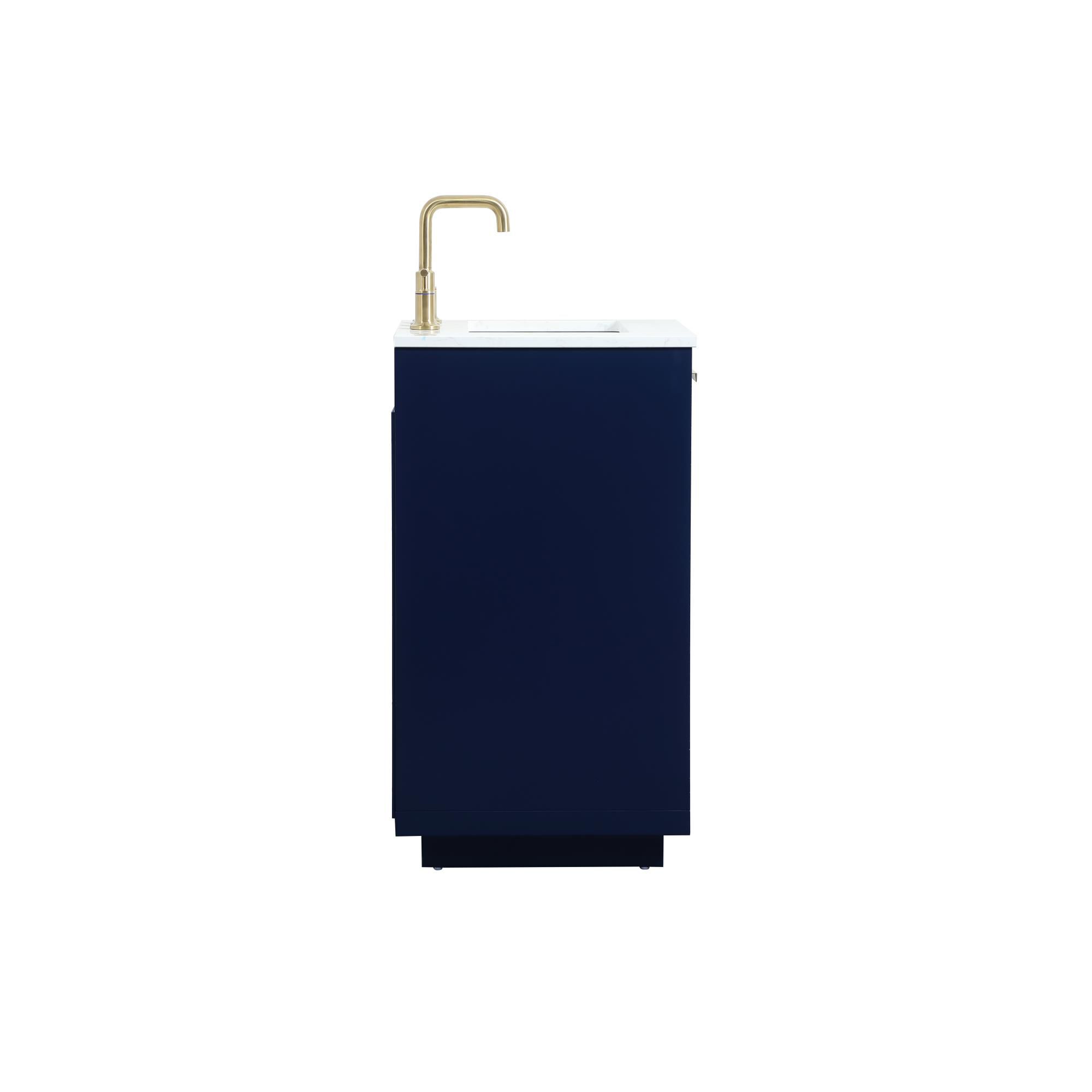 Shown in Blue finish