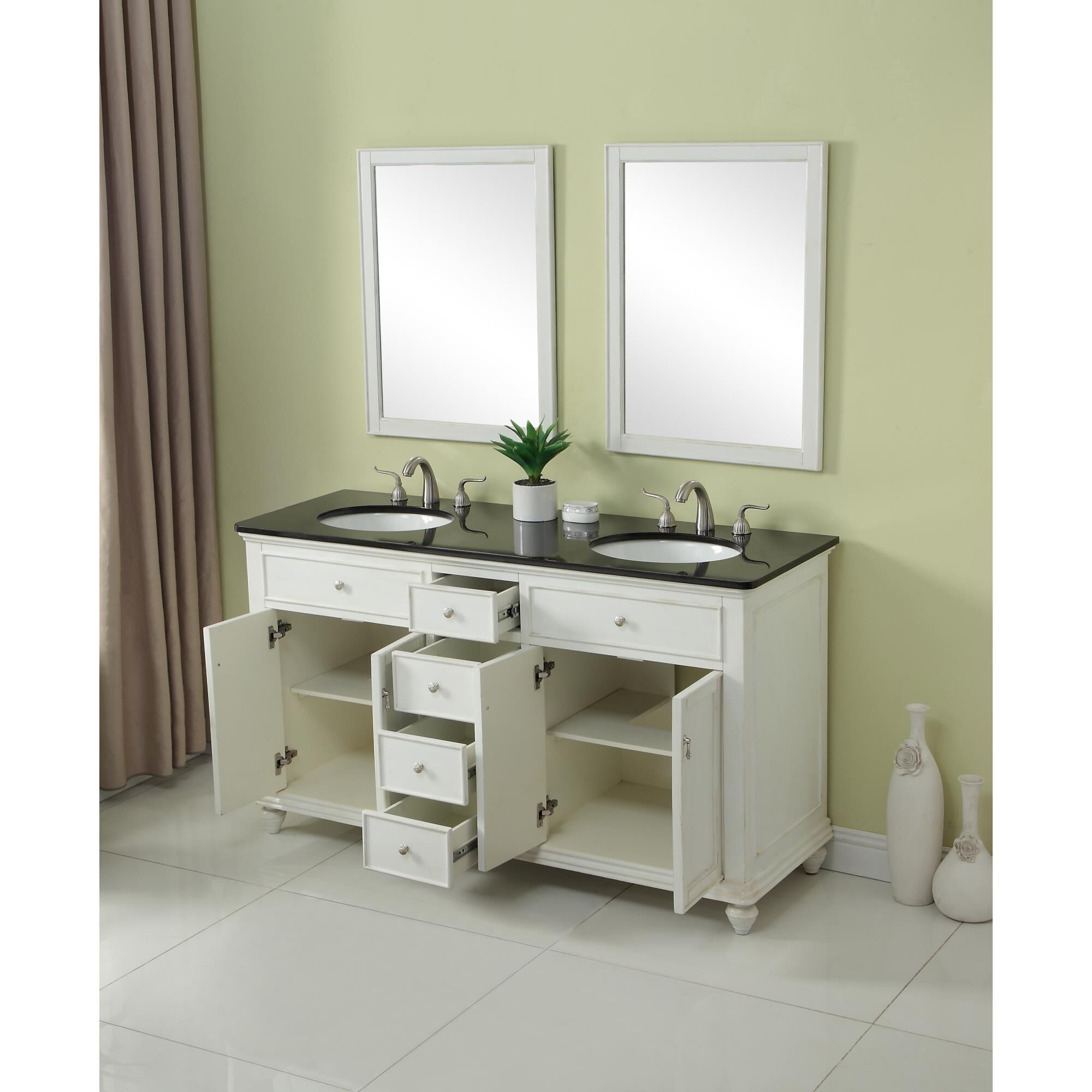 Shown in Antique White finish