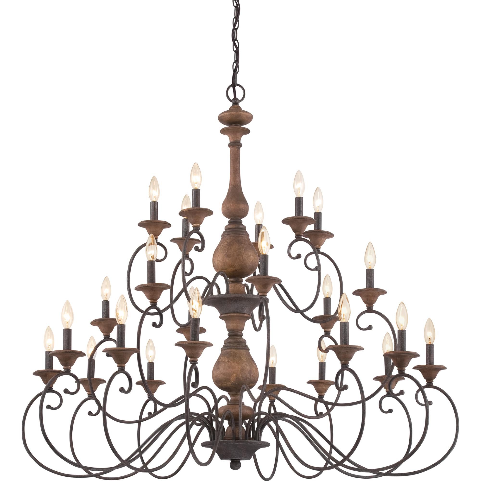 Shown in Rustic Black finish and Tiffany glass