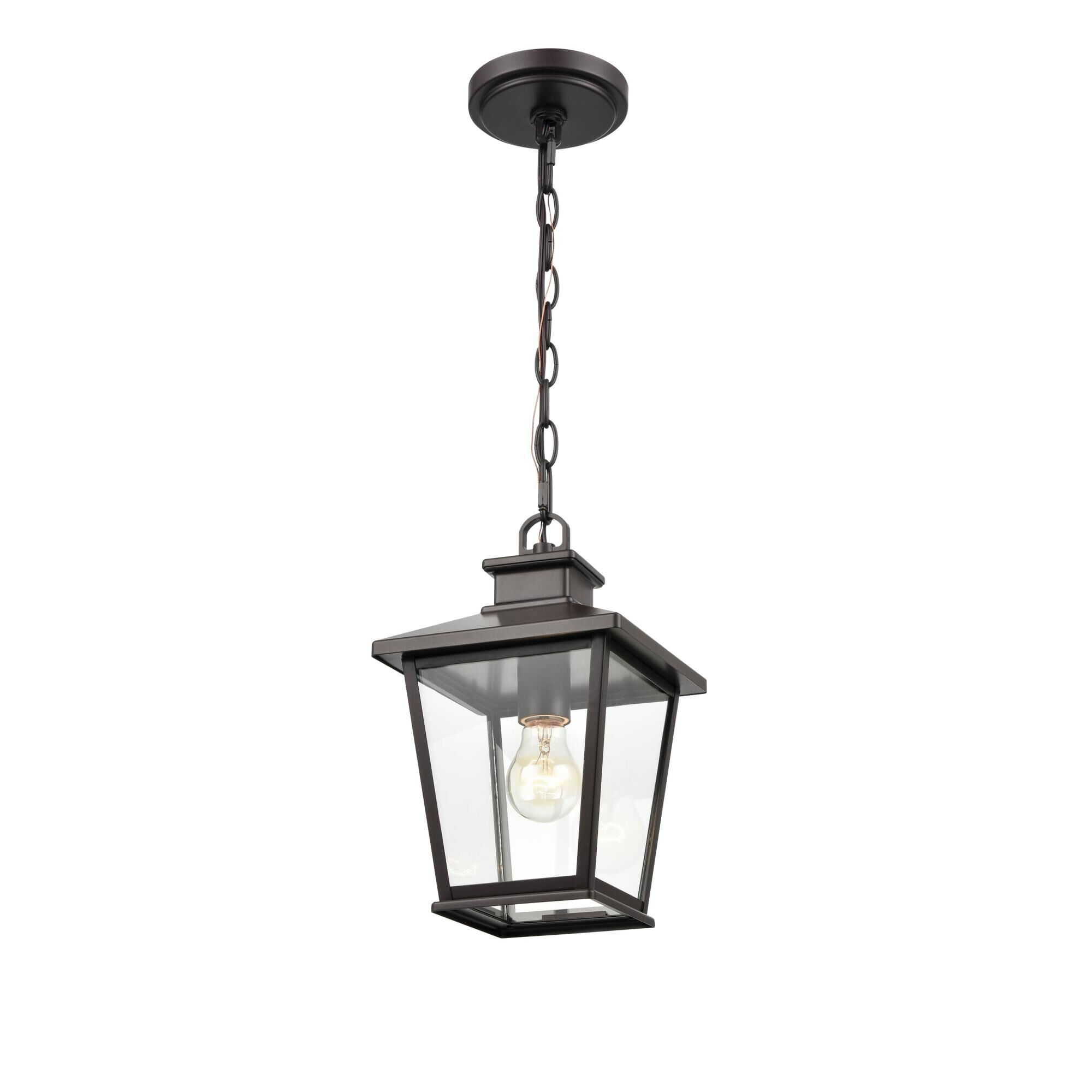 Shown in Powder Coat Bronze finish and Clear glass