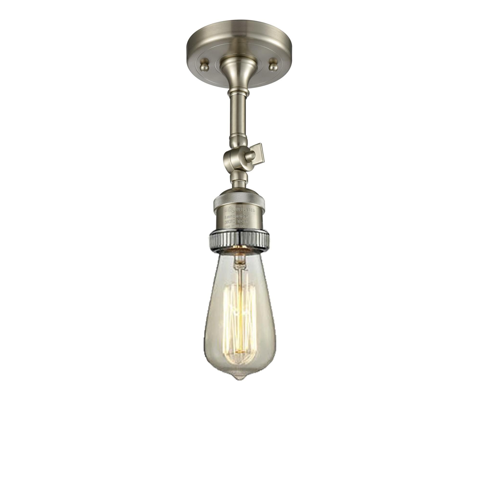 Bruno Marashlian Bare Bulb 4 Inch 1 Light LED Semi Flush Mount by Innovations Lighting