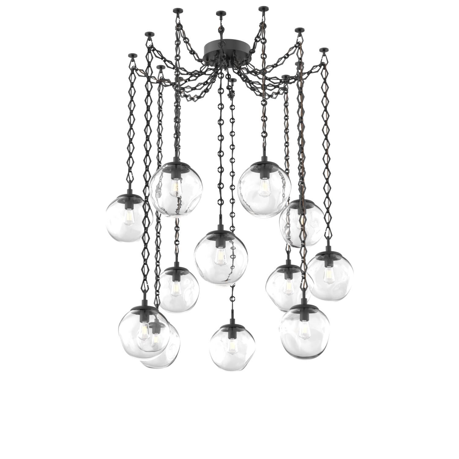 Levi Wilson Aster 19 Inch Multi Pendant Light by Hammerton Studio