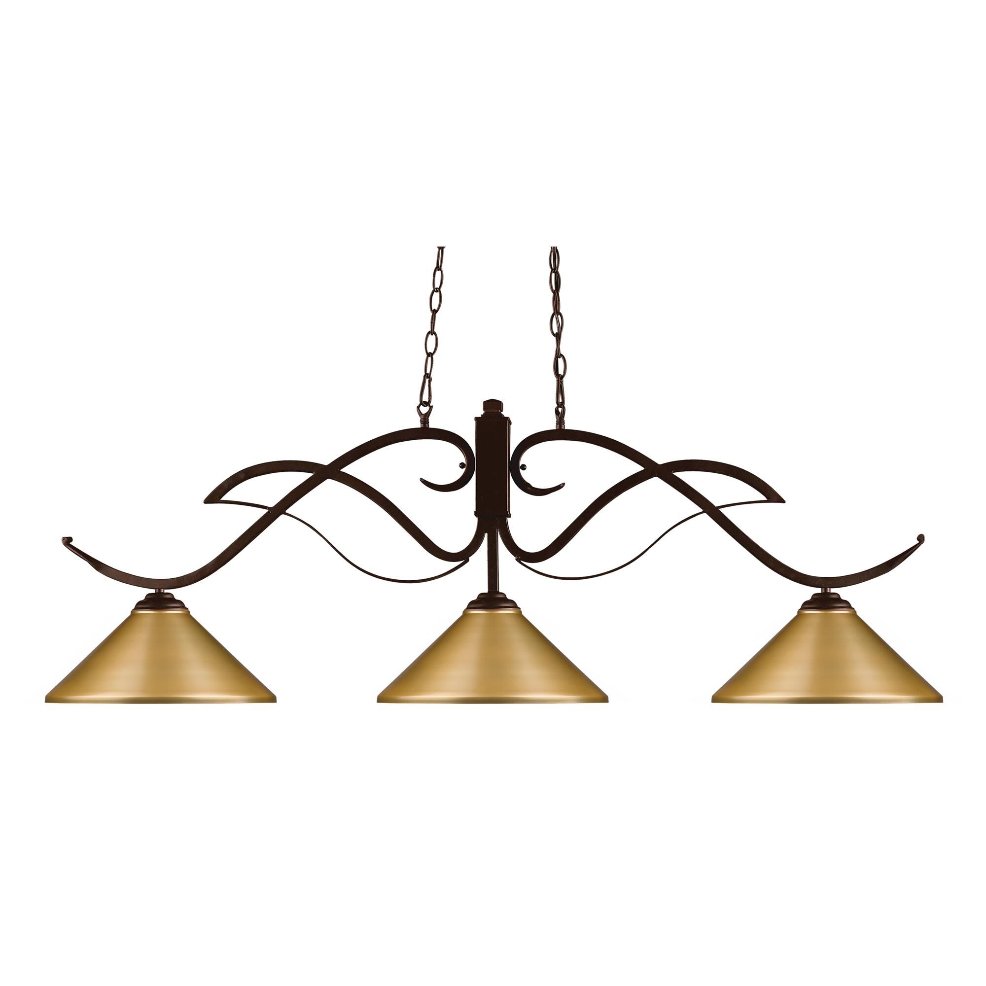 Shown in Bronze finish and Steel glass and Steel shade