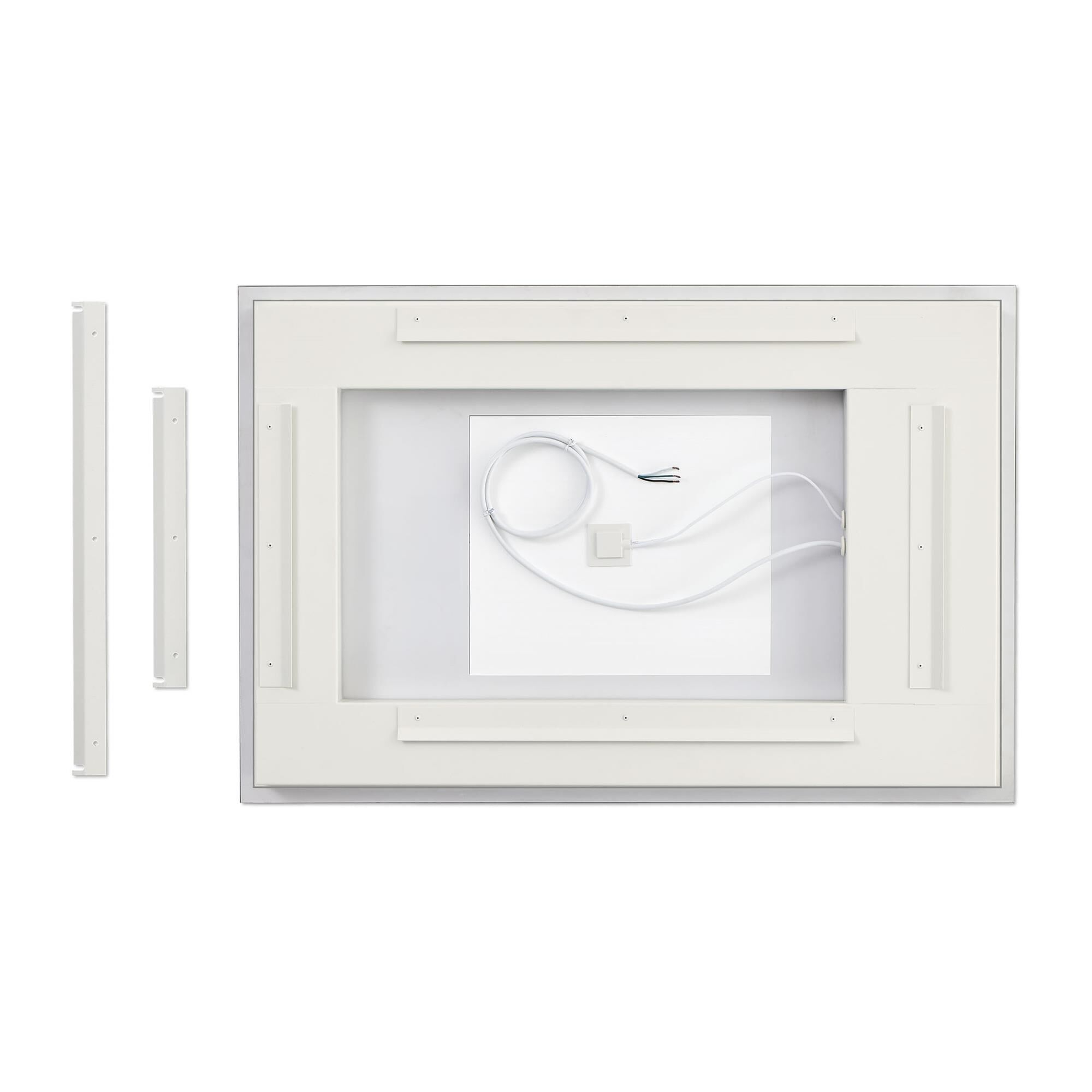 Shown in Might Bright White finish and Mirror Glass shade