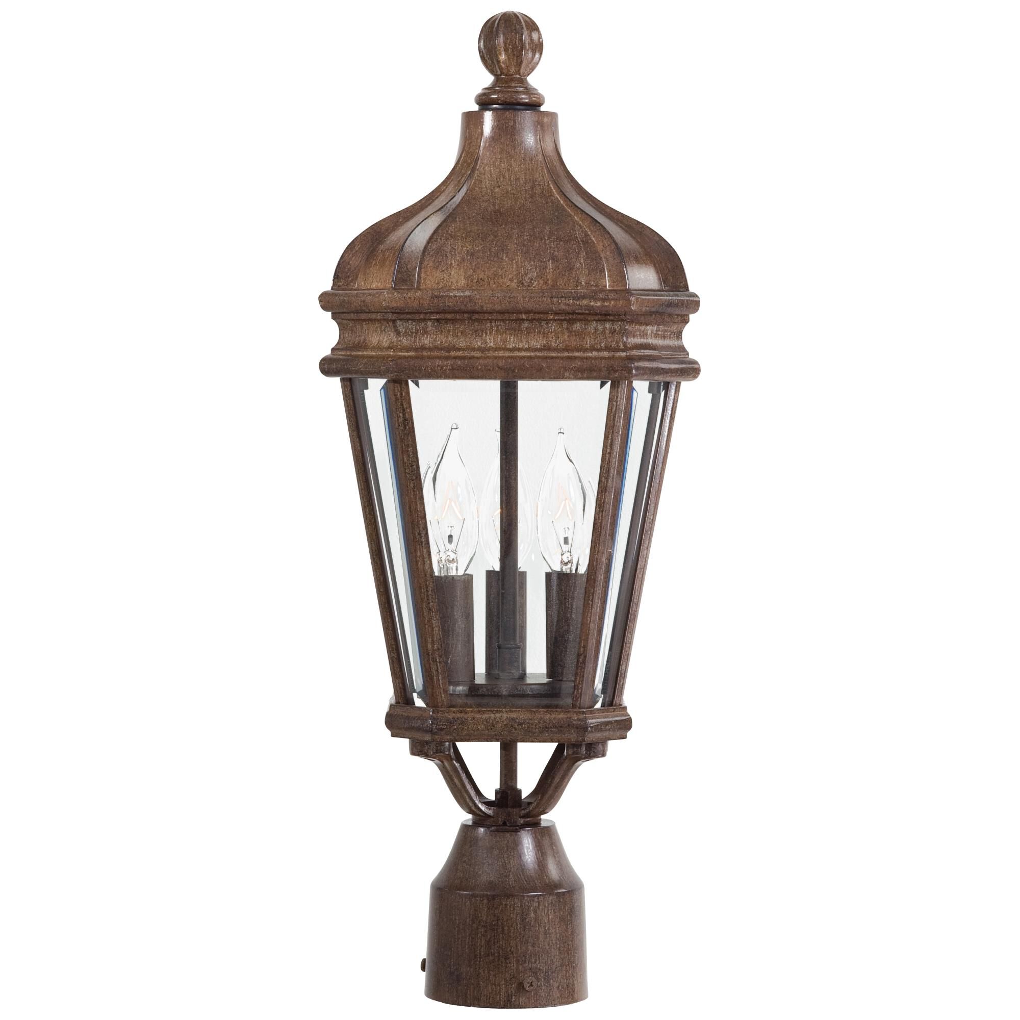 Harrison 20 Inch Tall 3 Light Outdoor Post Lamp by Minka Lavery