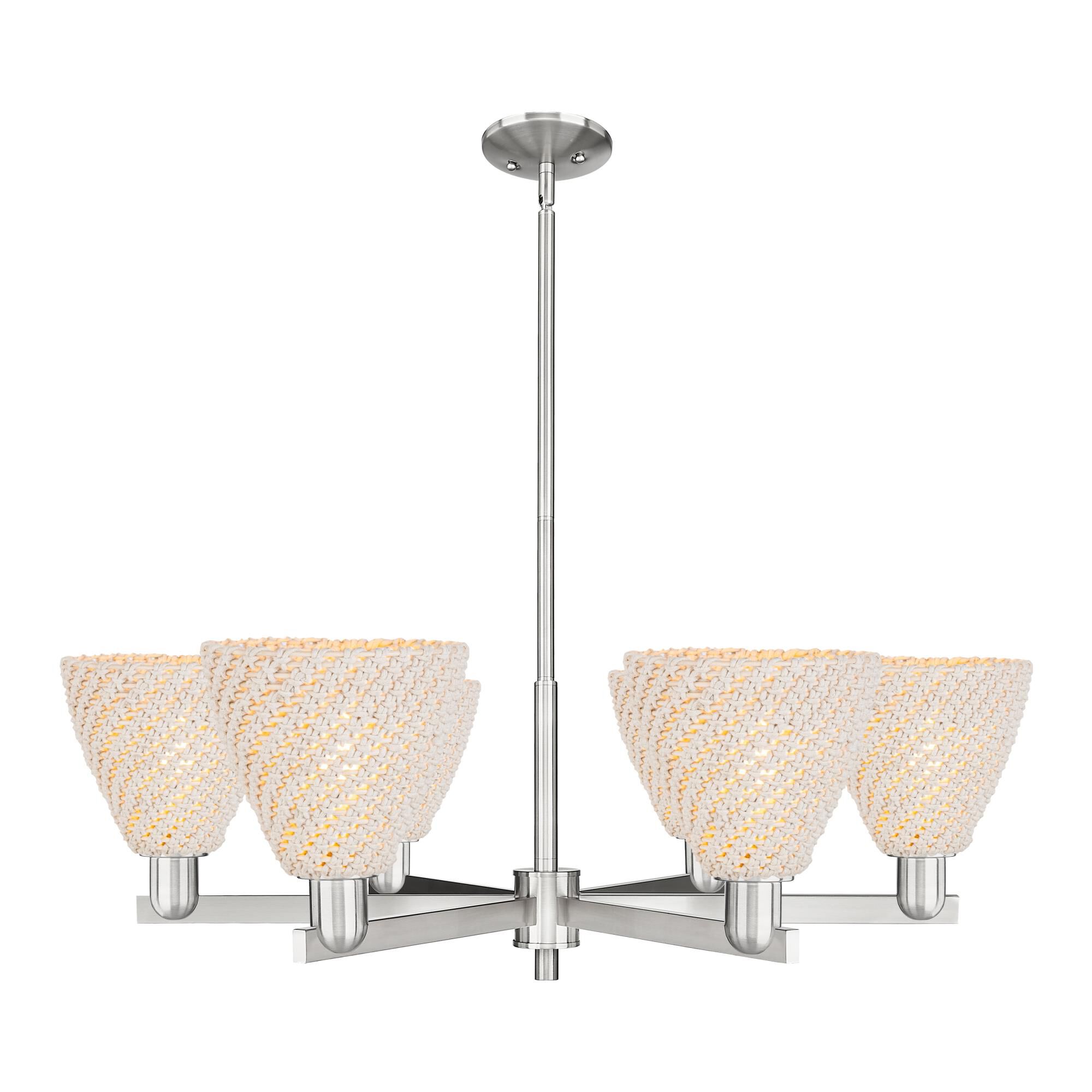 Bruno Marashlian Natural Ballston Dome 24 Inch Chandelier by Innovations Lighting