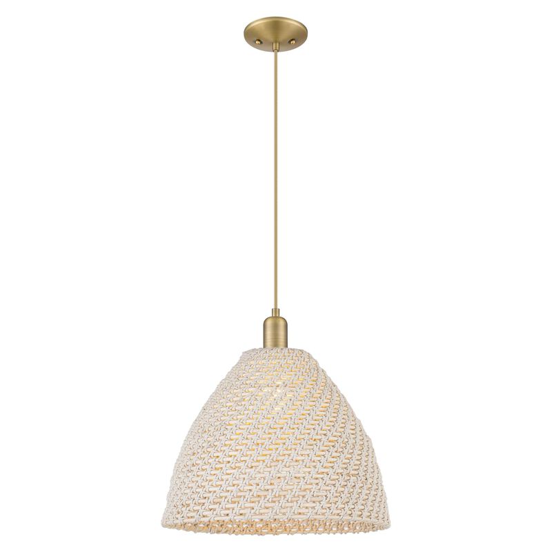 Bruno Marashlian Natural Ballston Dome 16 Inch Large Pendant by Innovations Lighting