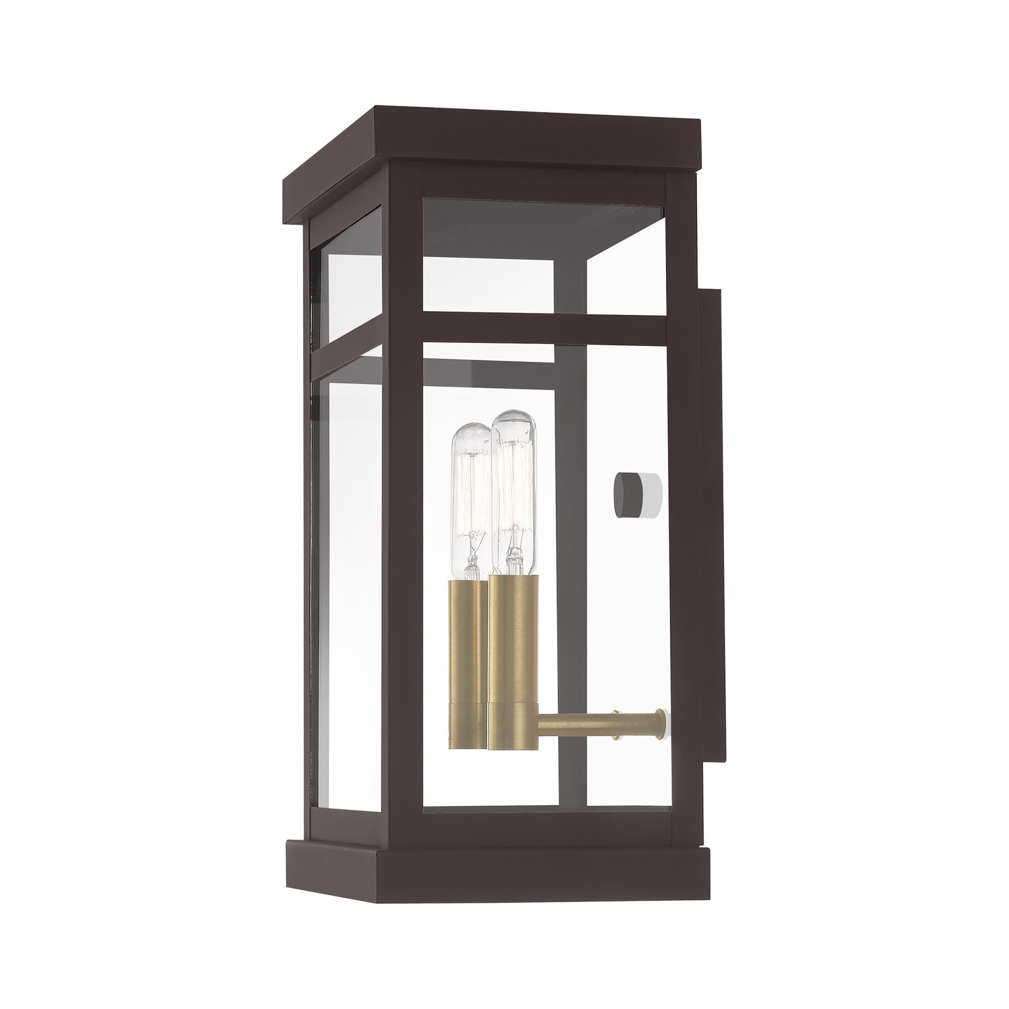 Hopewell 12 Inch Tall 2 Light Outdoor Wall Light by Livex Lighting