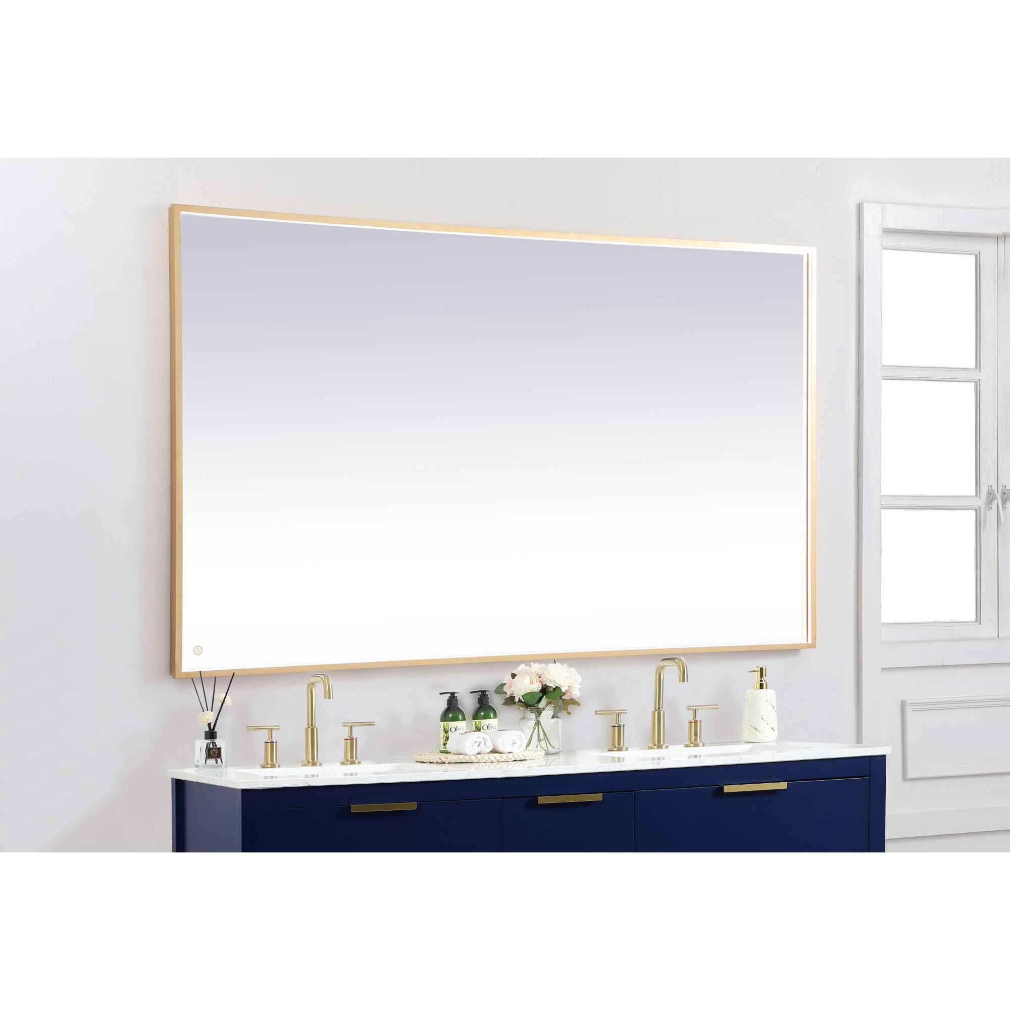 Pier LED Lighted Mirror by Elegant Decor