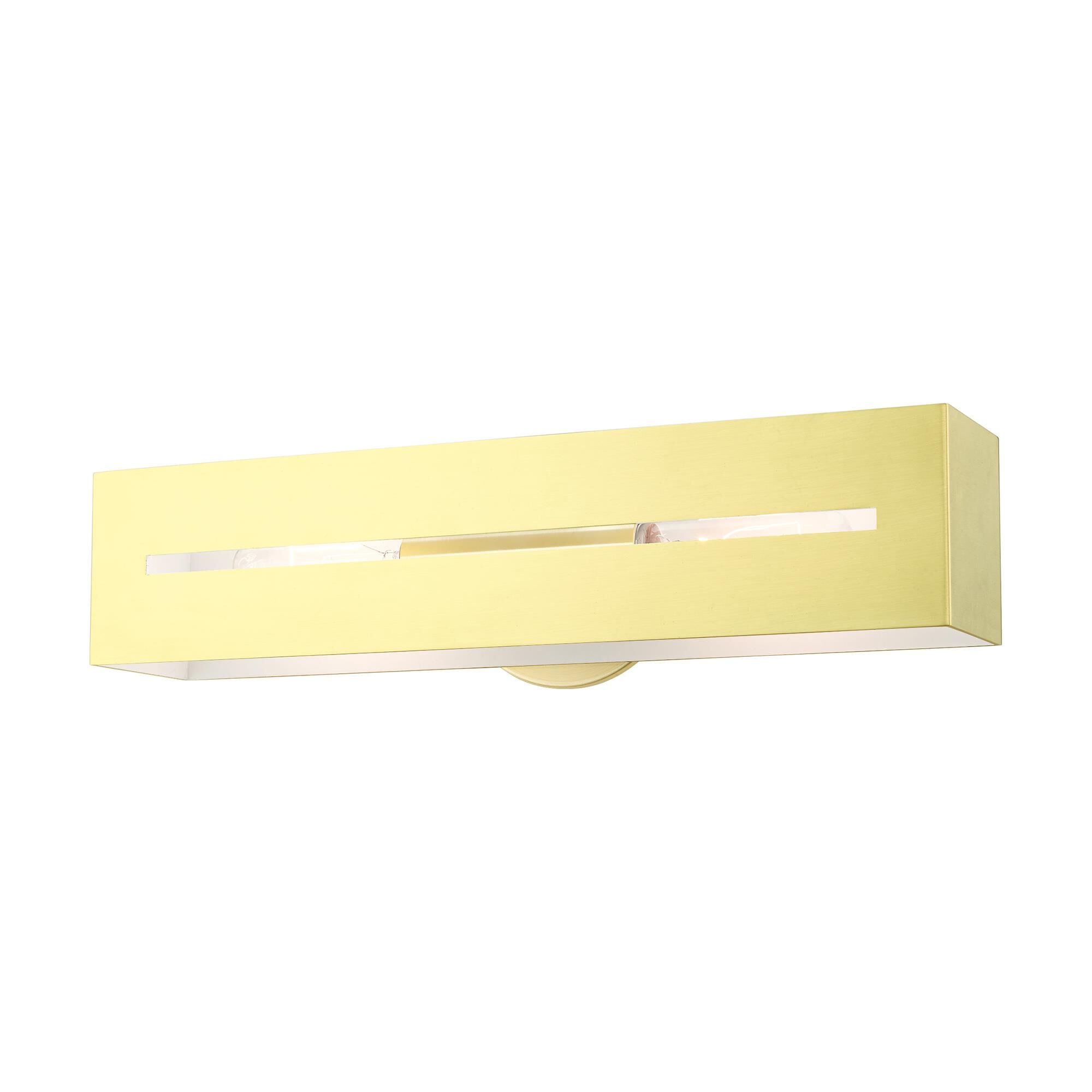 Shown in Satin Brass finish and Hand Welded Satin Brass  With Shiny White Finish Inside shade
