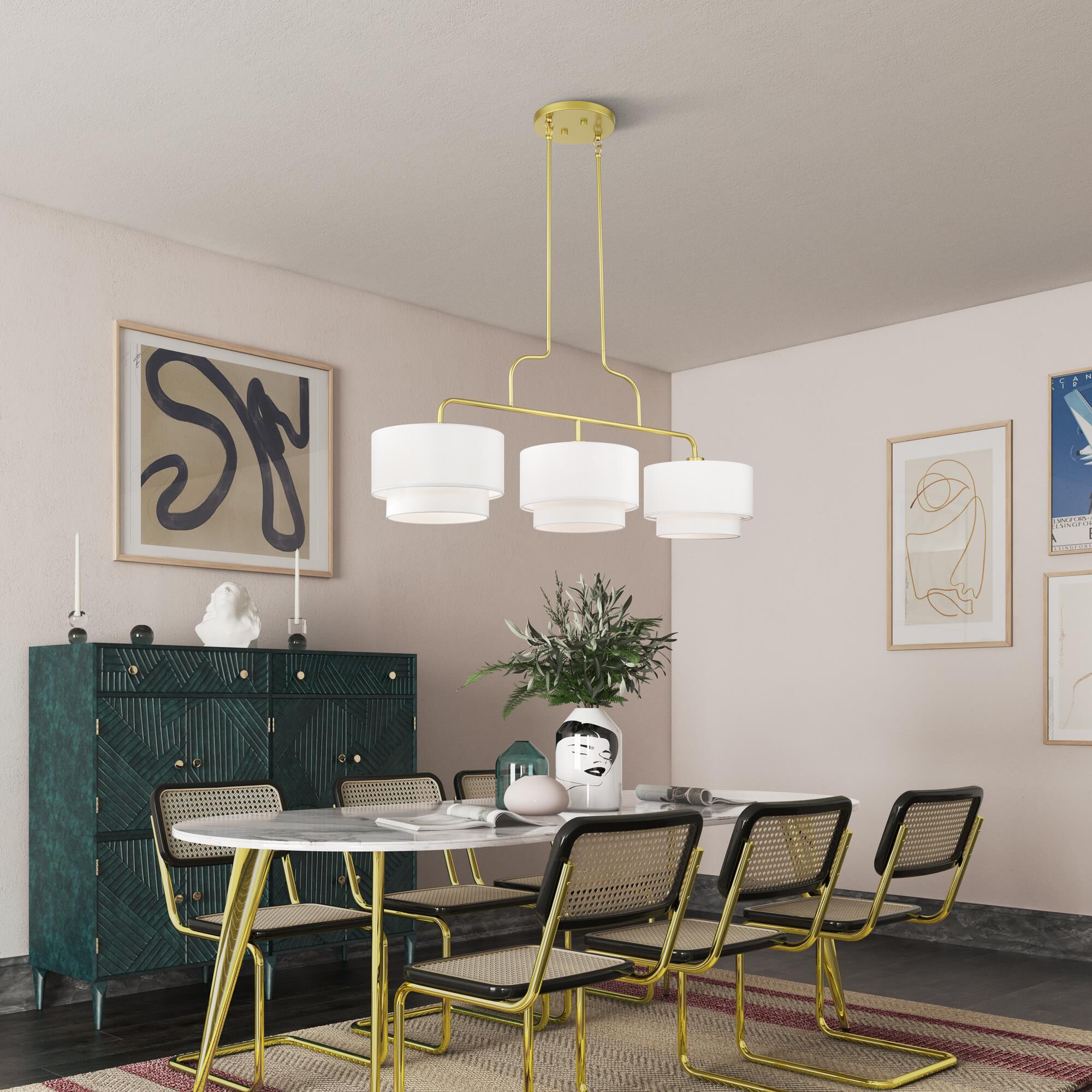 Manorwood 49 Inch Linear Suspension Light by Livex Lighting