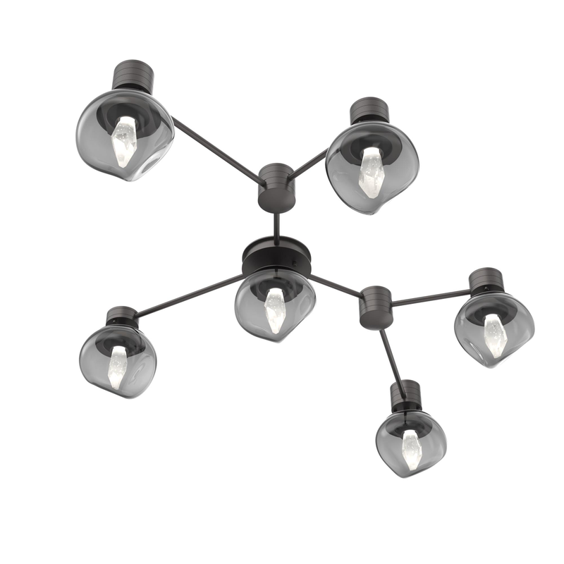 Levi Wilson Luna 37 Inch Semi Flush Mount by Hammerton Studio