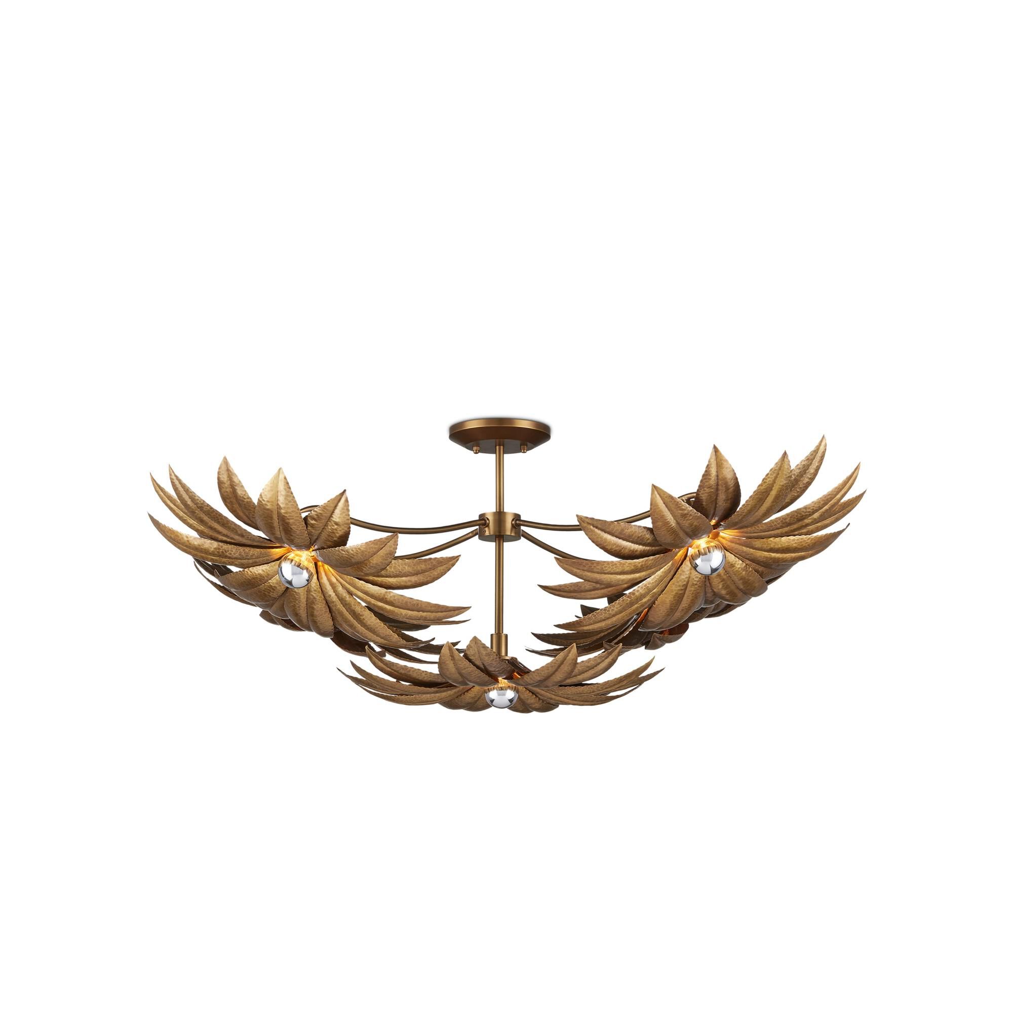 Alithea 45 Inch Semi Flush Mount by Currey and Company