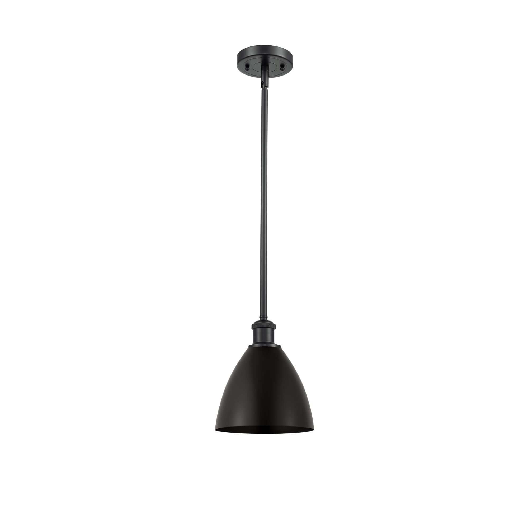 Shown in Matte Black finish and Matte Black Ballston Dome shade