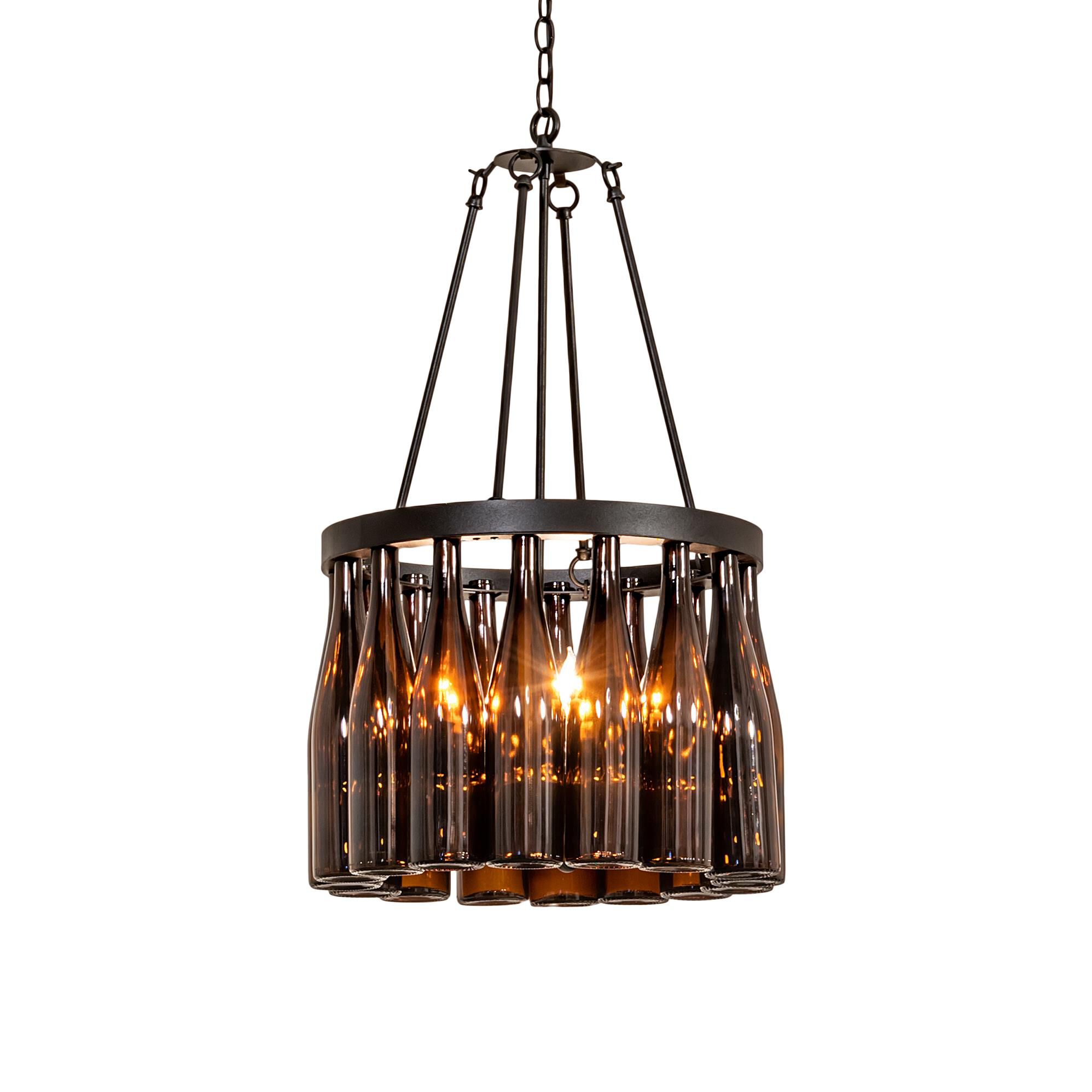 Wine Bottle 18 Inch 5 Light Mini Chandelier by Meyda Lighting