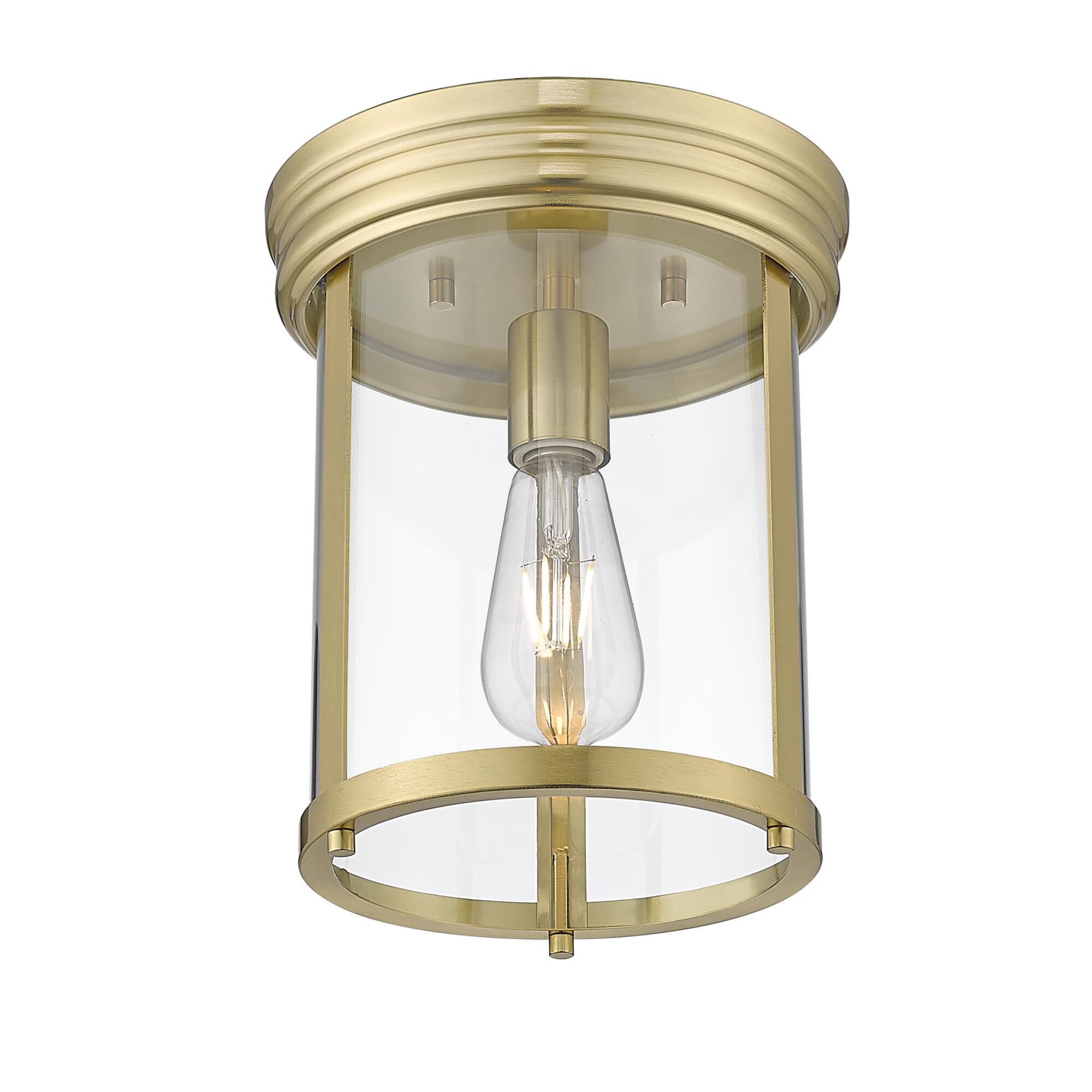 Shown in Luxe Gold finish and Clear glass and Clear shade