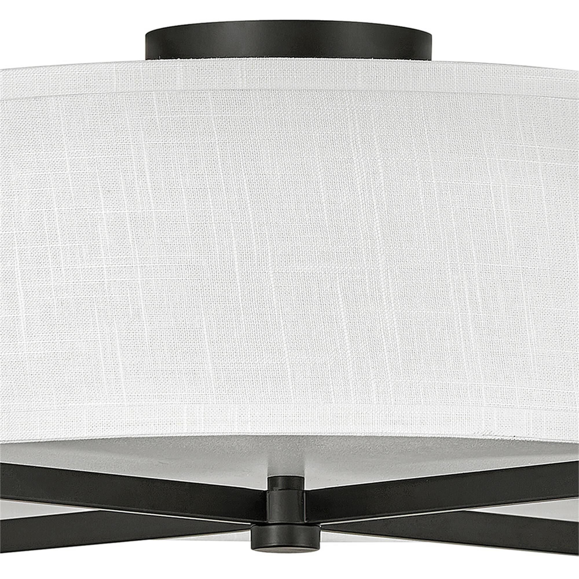 Axis 20 Inch 3 Light Semi Flush Mount,