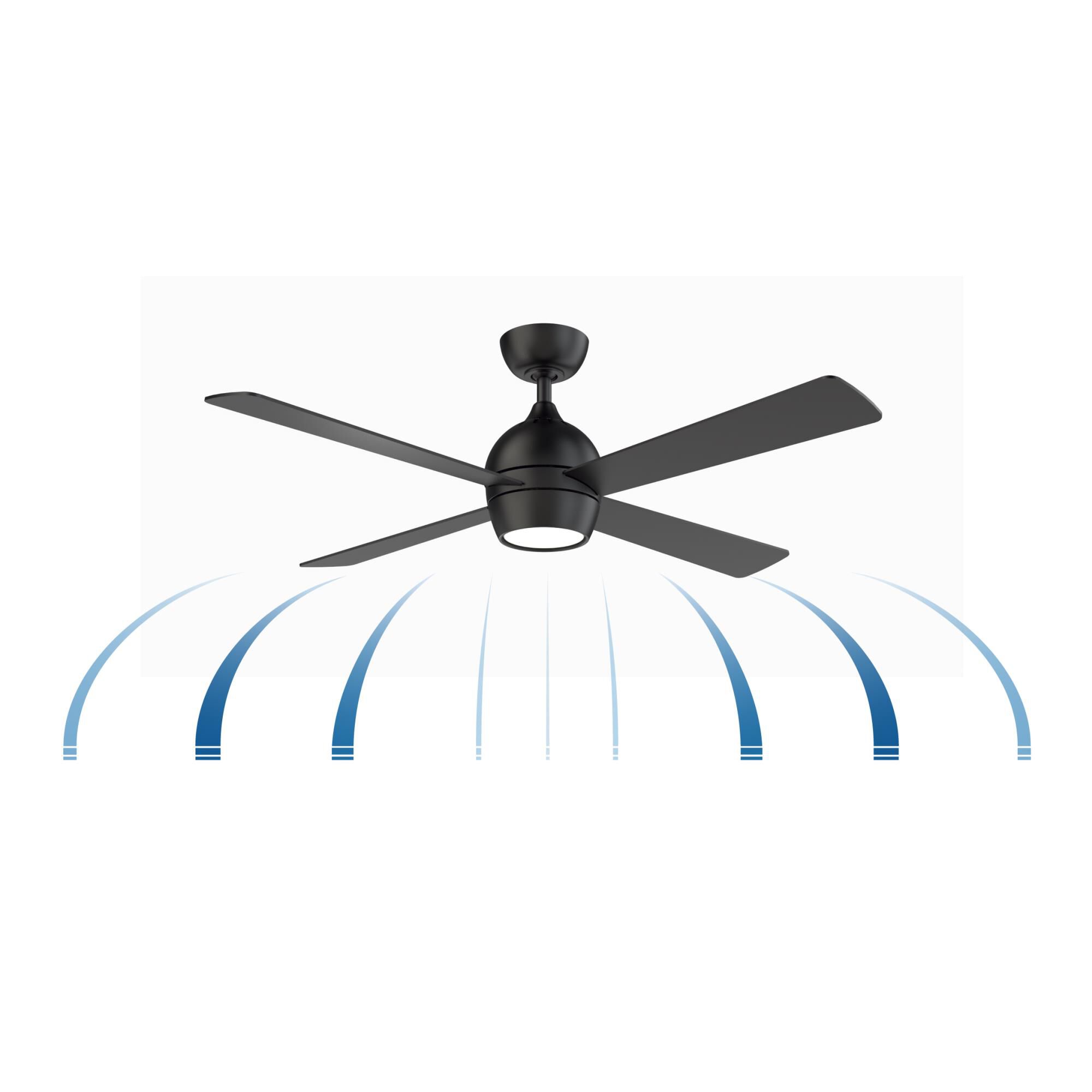 Kwad 52 Inch Ceiling Fan with Light Kit by Fanimation