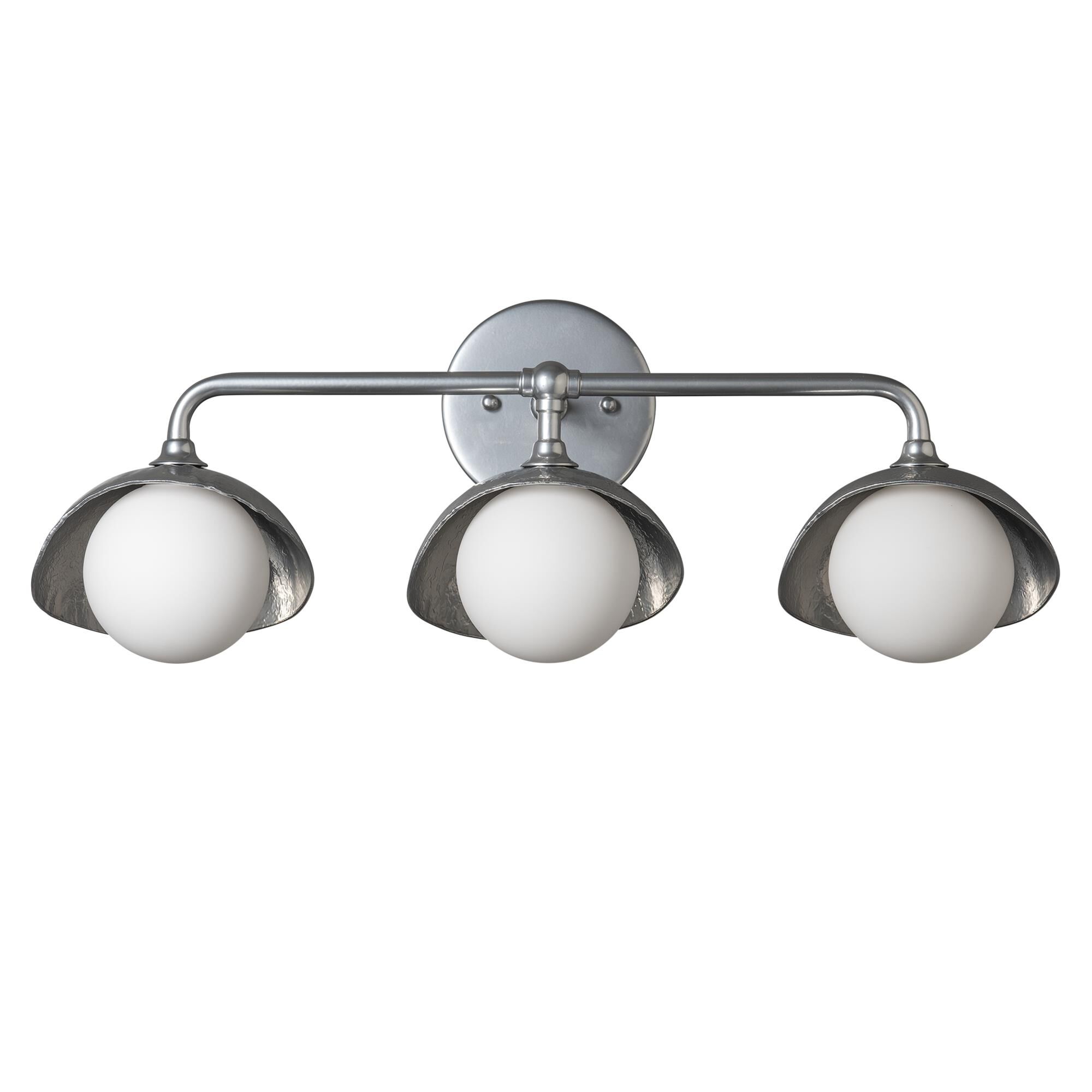 Shown in Sterling finish and Opal glass and Sterling (85) accent
