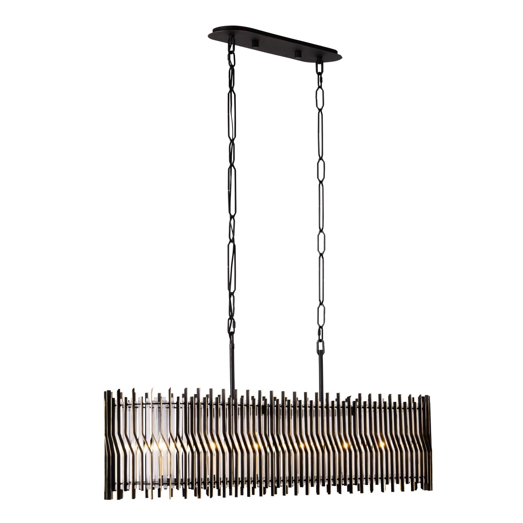 Park Row 48 Inch 6 Light Linear Suspension Light by Varaluz