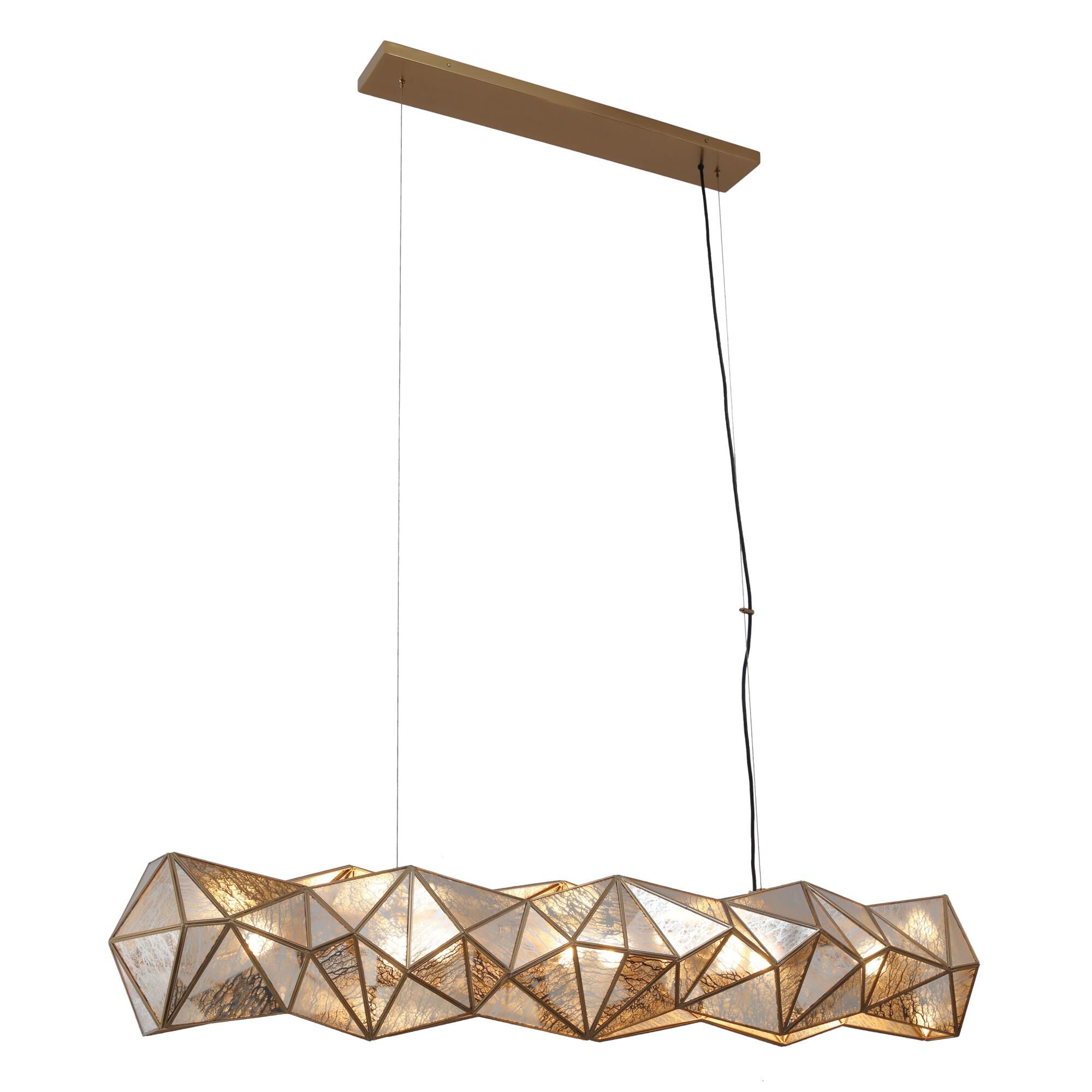 Geo-Gem Linear Suspension Light by Metropolitan Lighting