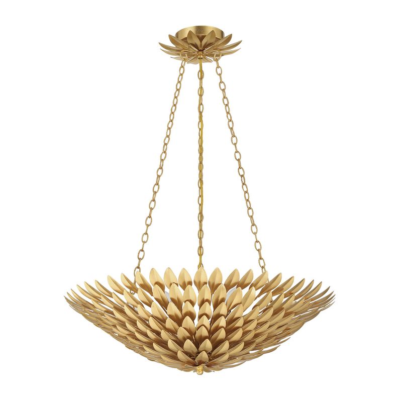 Broche 24 Inch 6 Light Chandelier by Crystorama