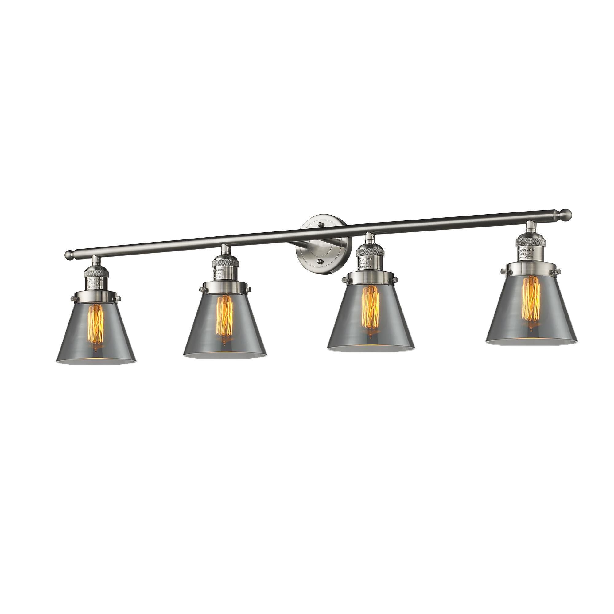 Bruno Marashlian Small Cone 42 Inch 4 Light Bath Vanity Light by Innovations Lighting