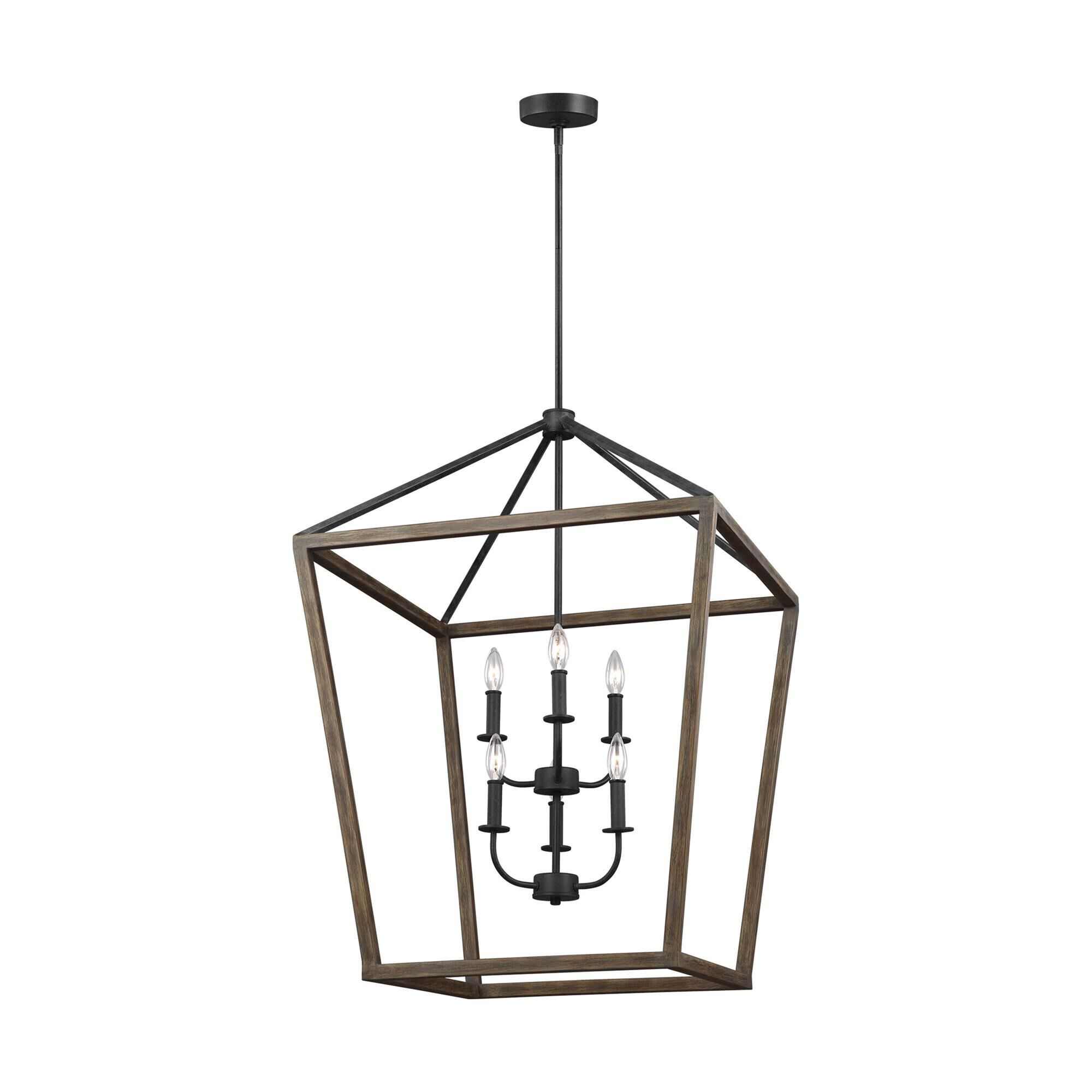 Shown in Weathered Oak Wood - Antique Forged Iron finish