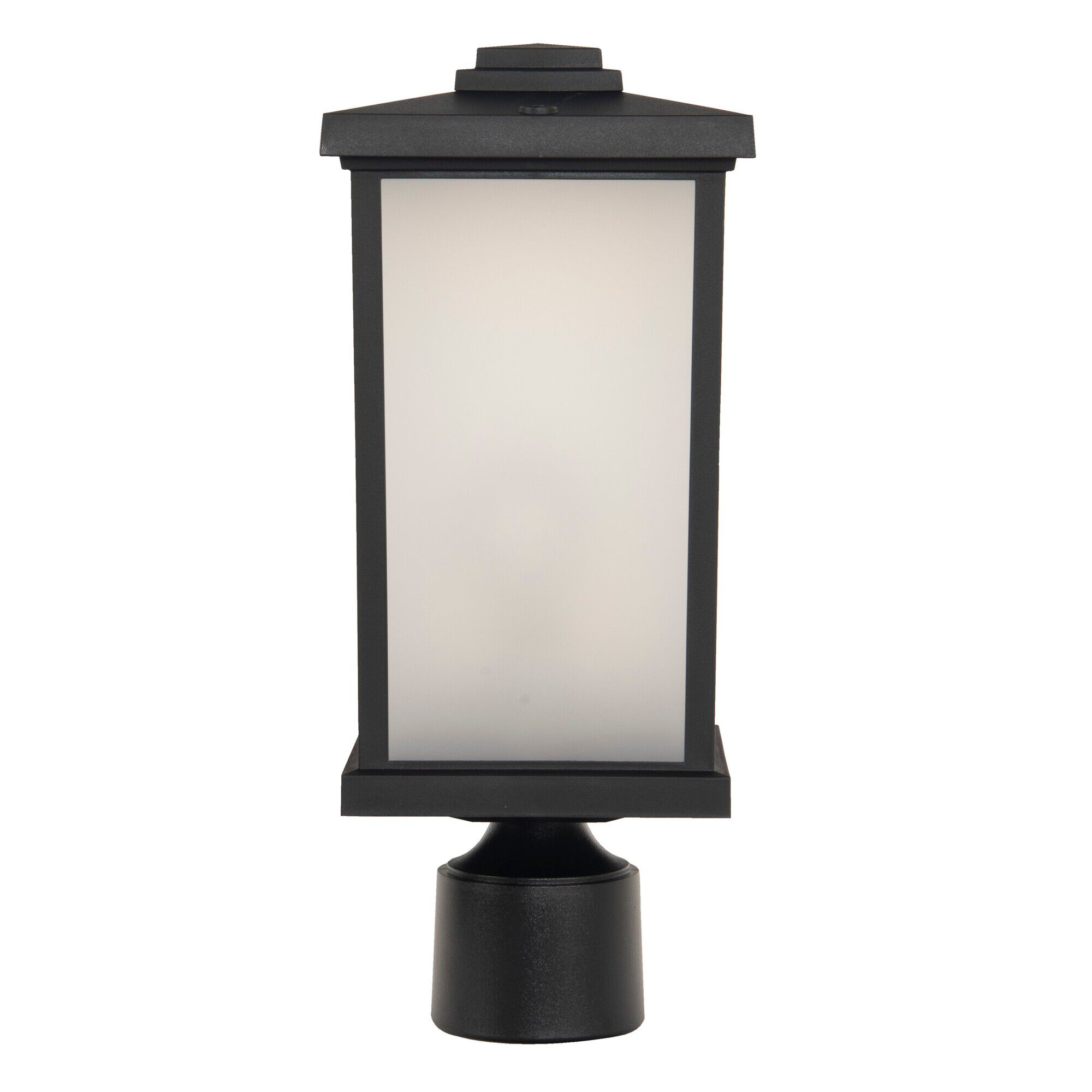 Shown in Textured Matte Black finish and Frosted Polycarbonate shade