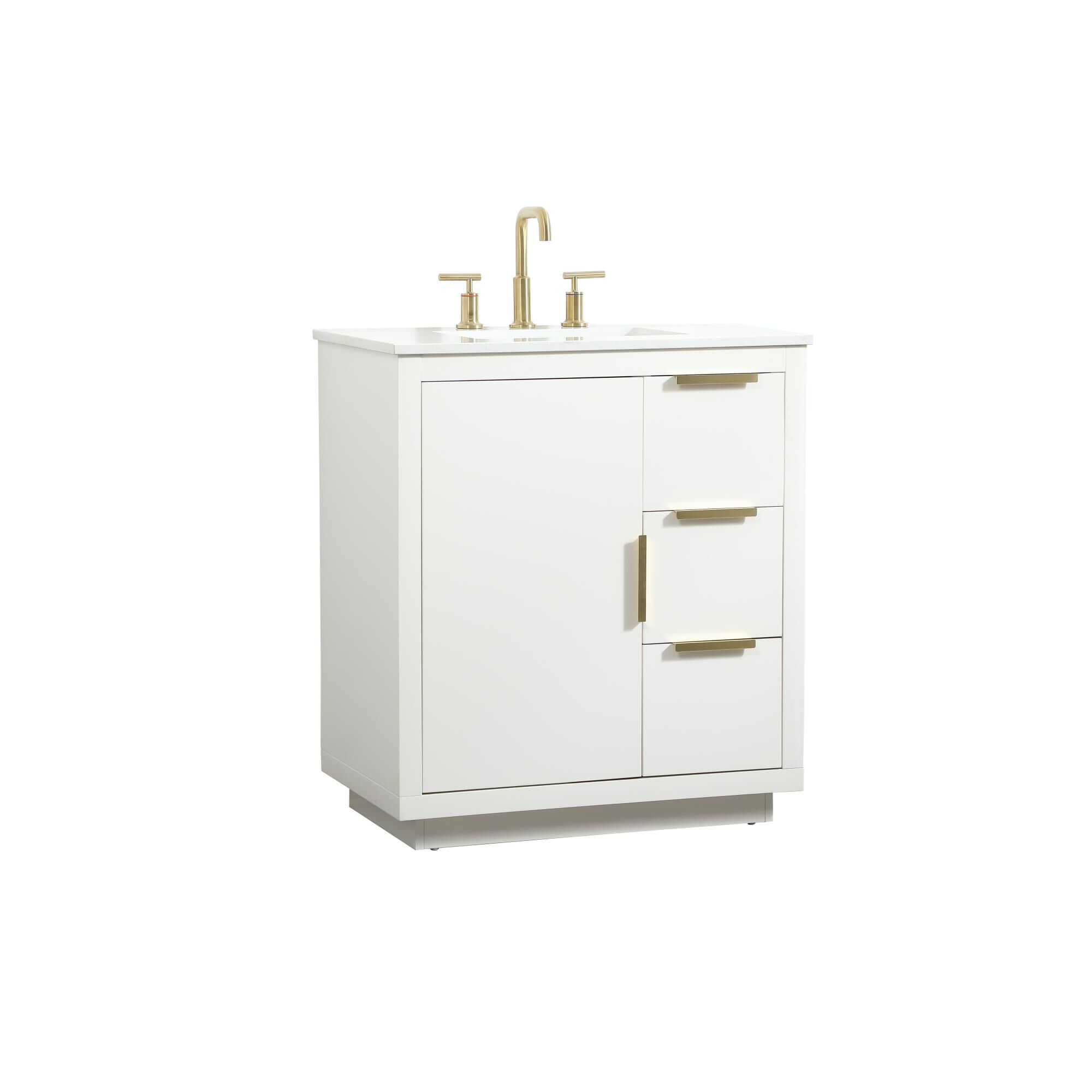 Shown in White finish