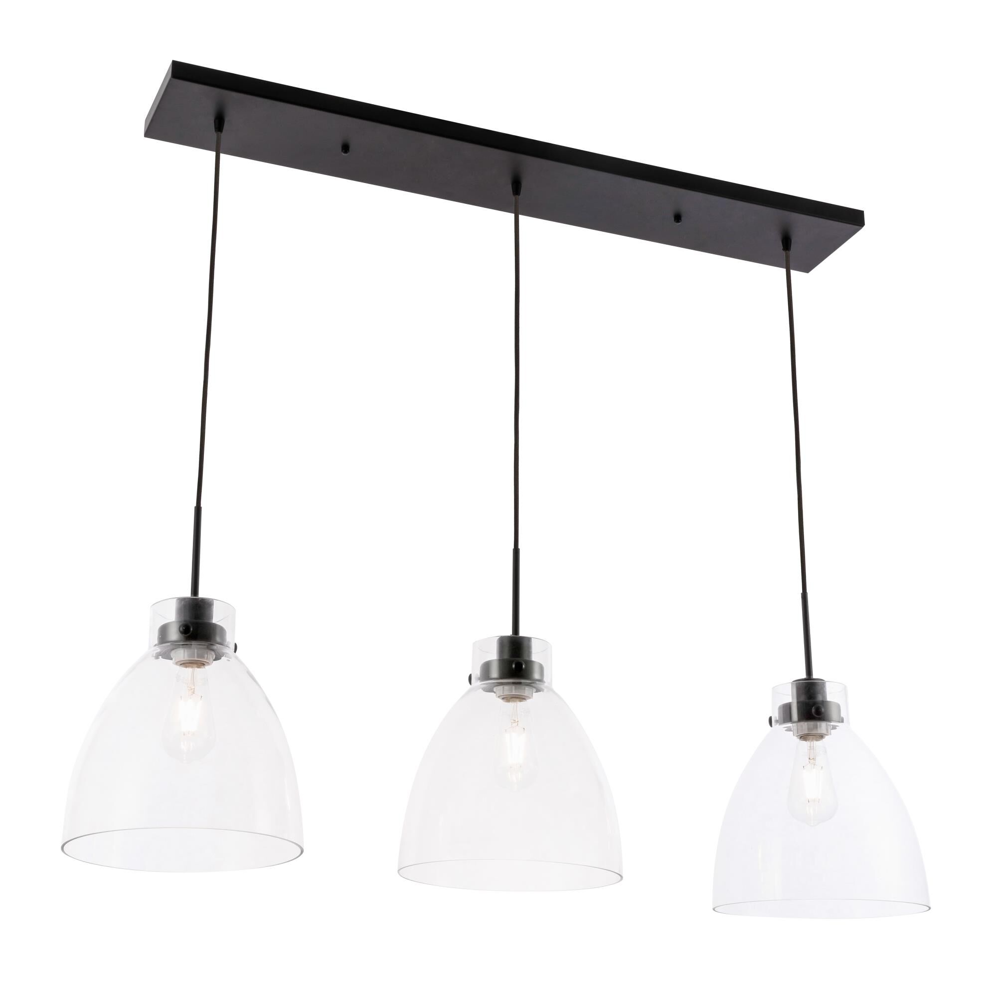 Frey 42 Inch 3 Light Linear Suspension Light by Elegant Lighting