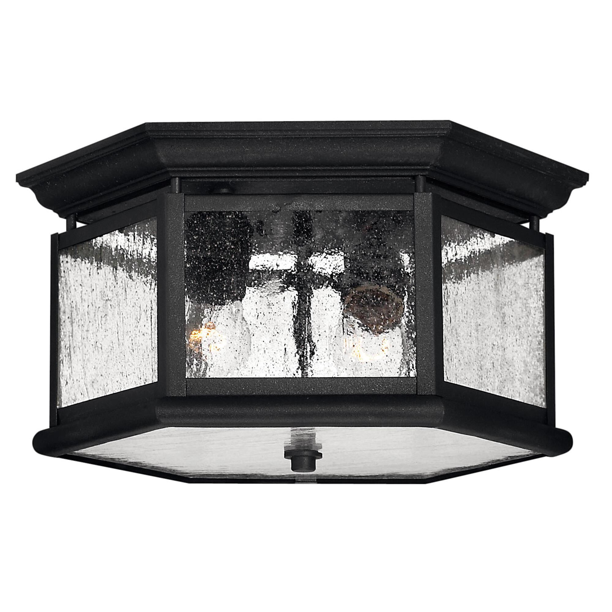 Edgewater 13 Inch 2 Light Outdoor Flush Mount,
