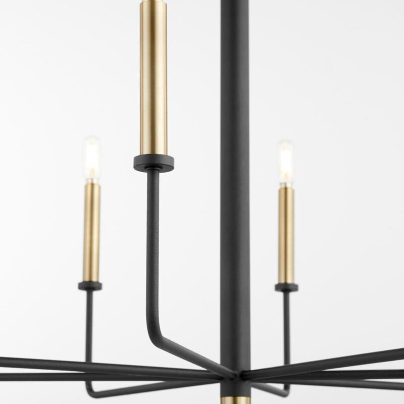 Shown in Noir-Aged Brass finish