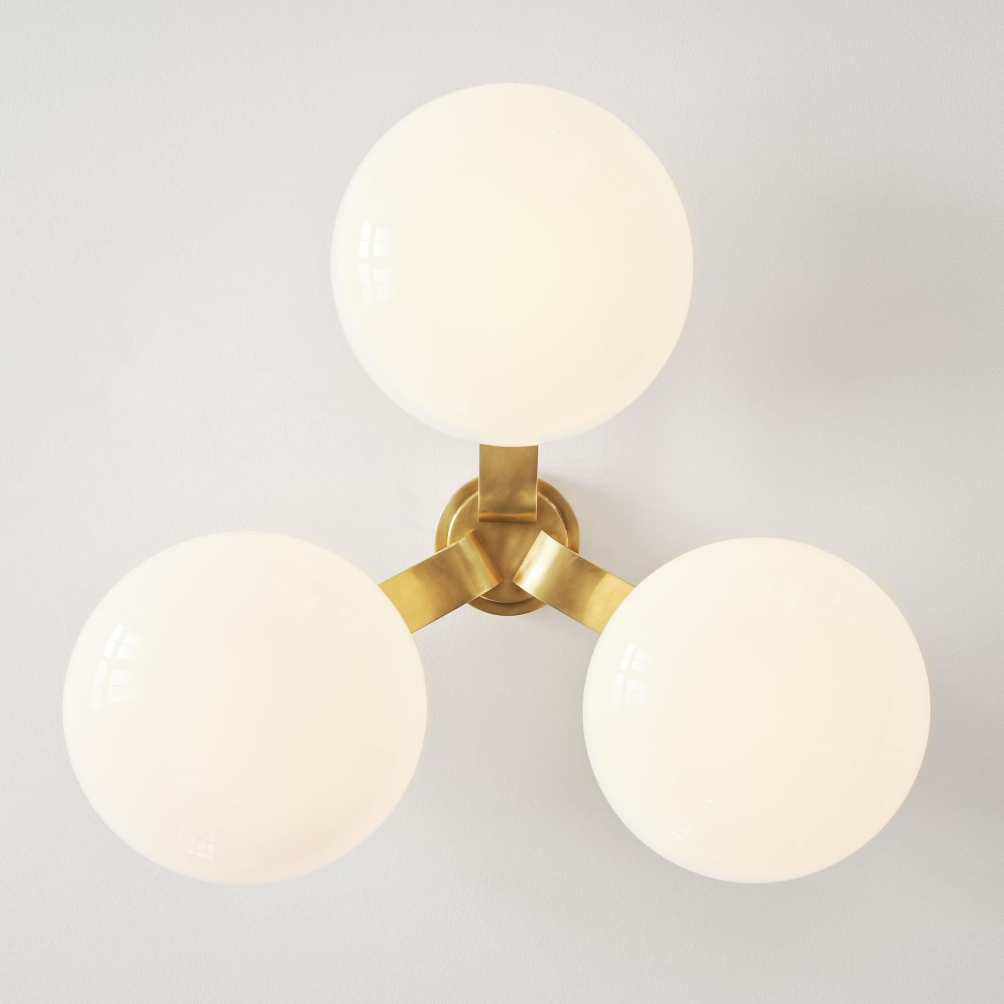 Champalimaud Marisol 26 Inch 3 Light LED Semi Flush Mount by Visual Comfort Signature Collection