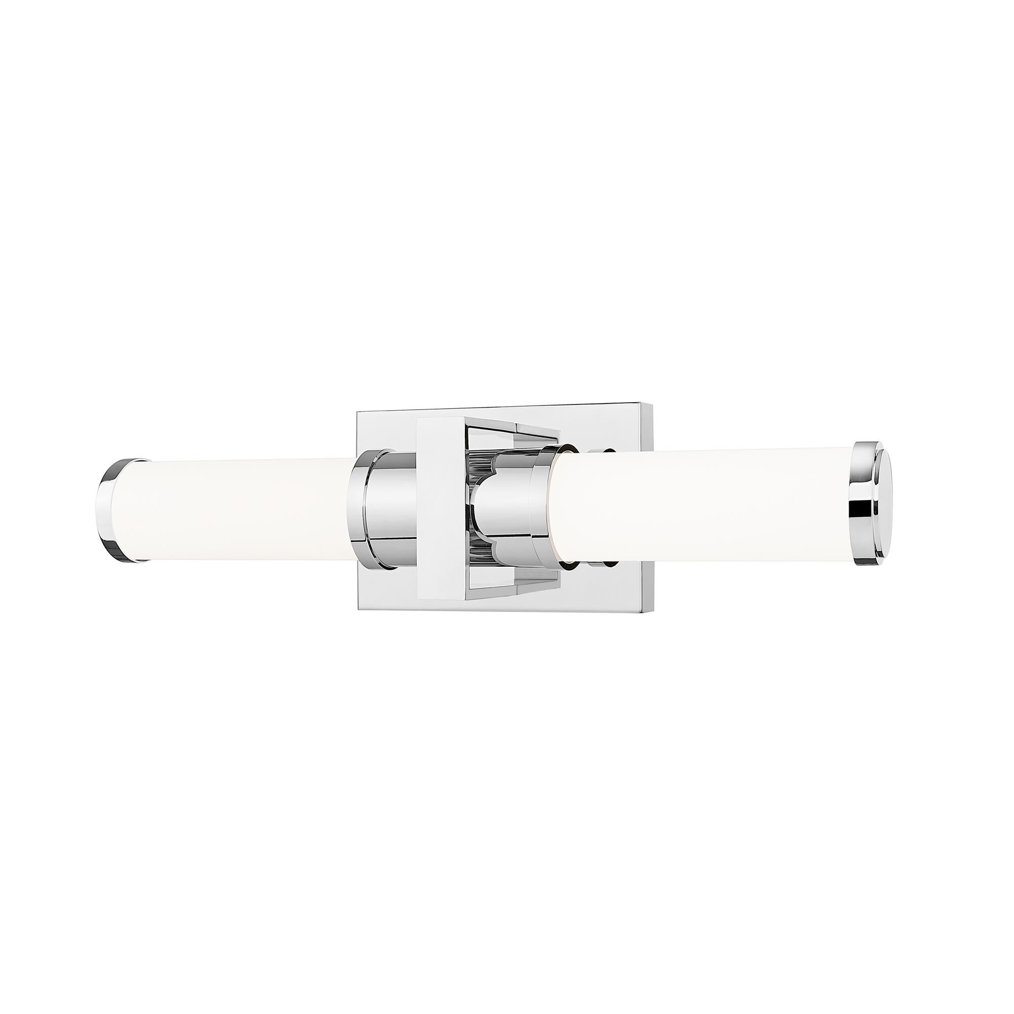 Shown in Chrome finish and Opal White glass and Opal White shade