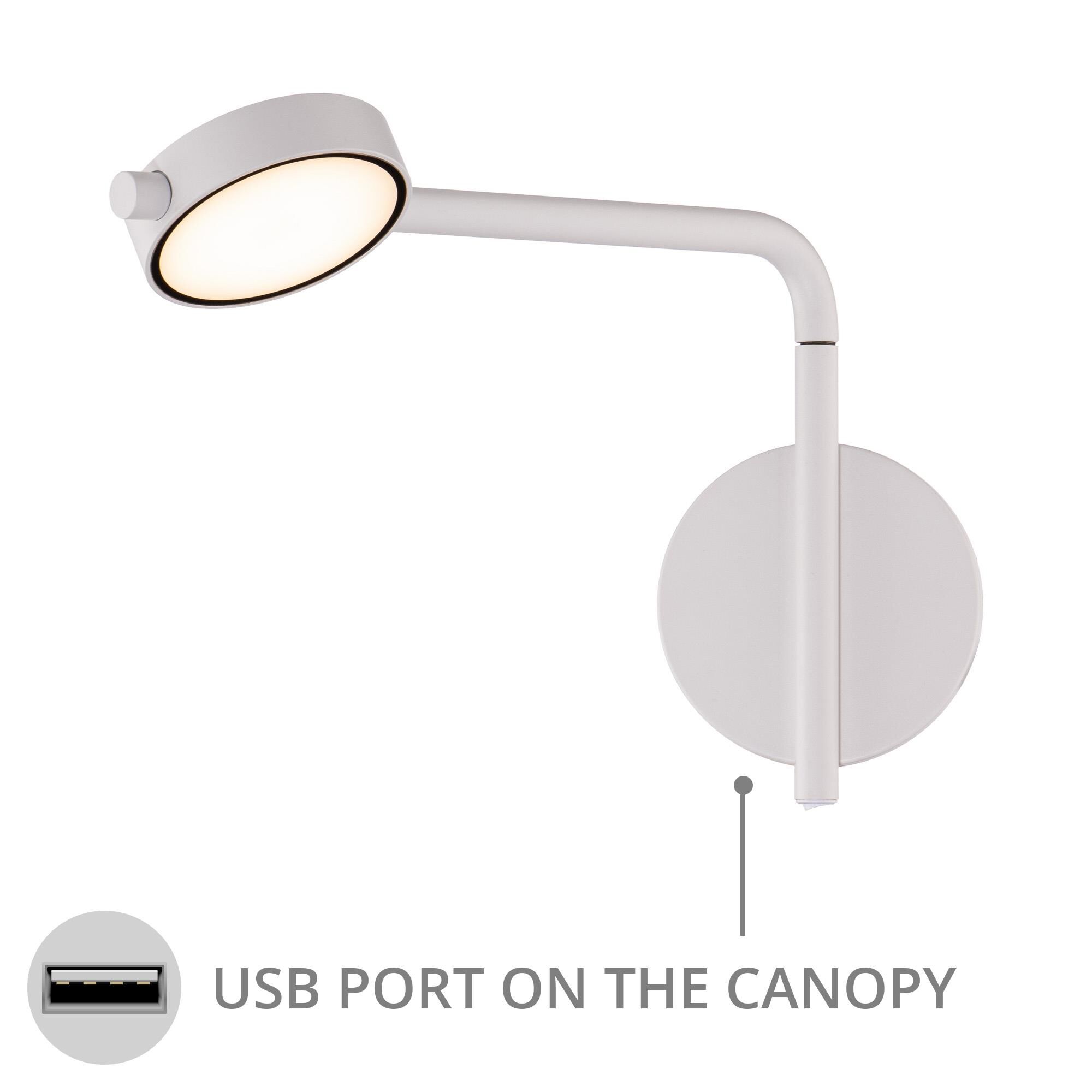 Shown in White finish