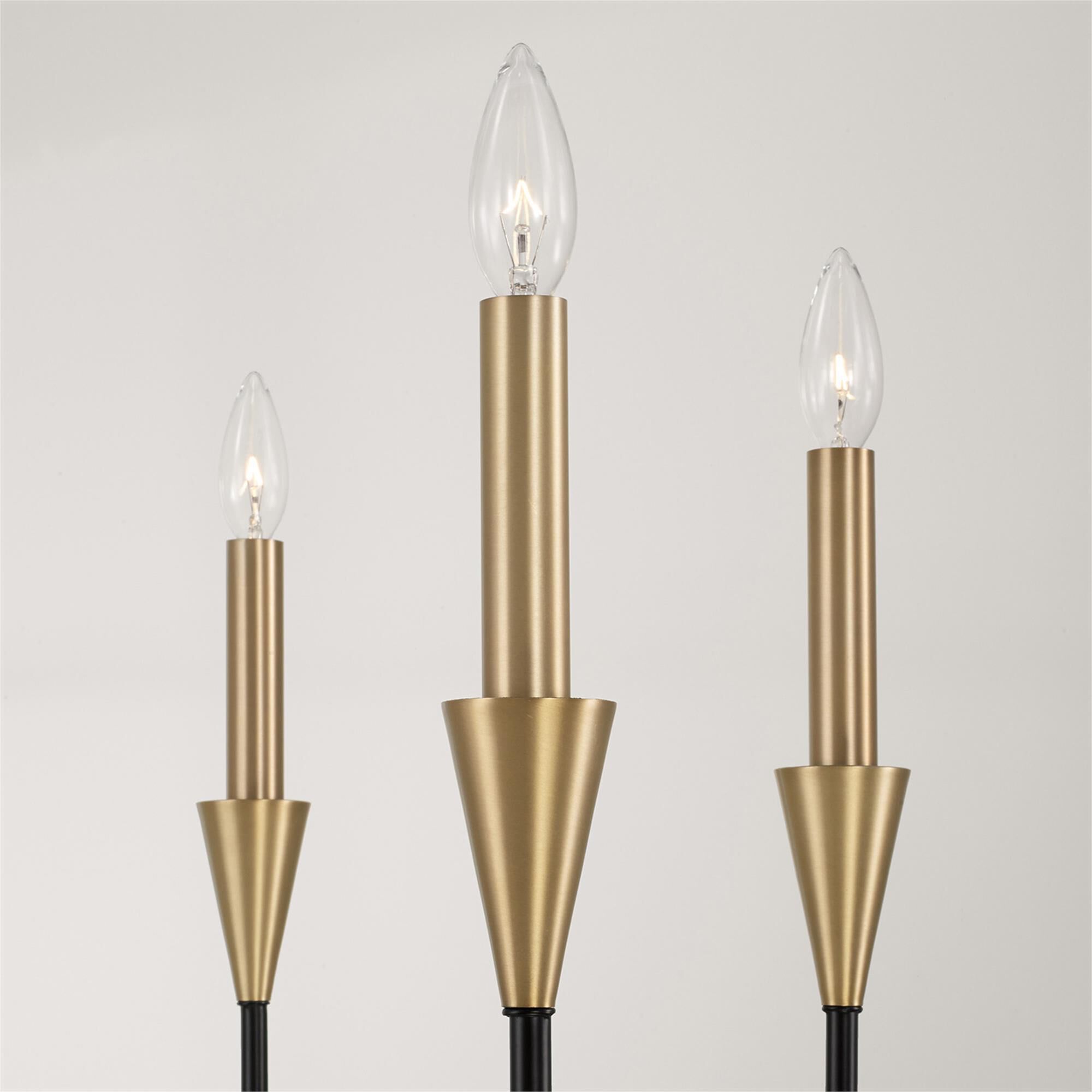 Shown in Aged Brass And Black finish