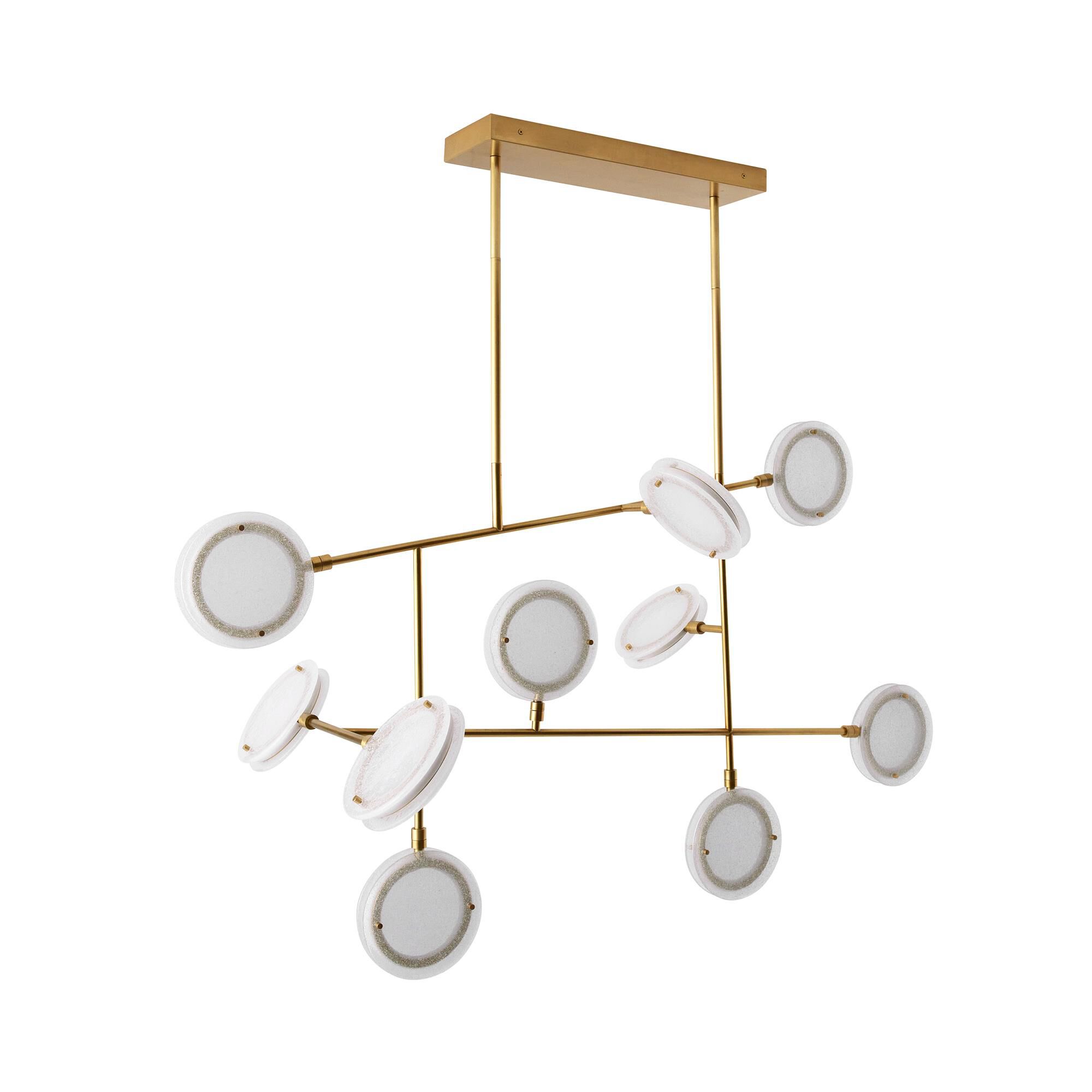 Meridian 54 Inch 10 Light LED Linear Suspension Light by Arteriors Home