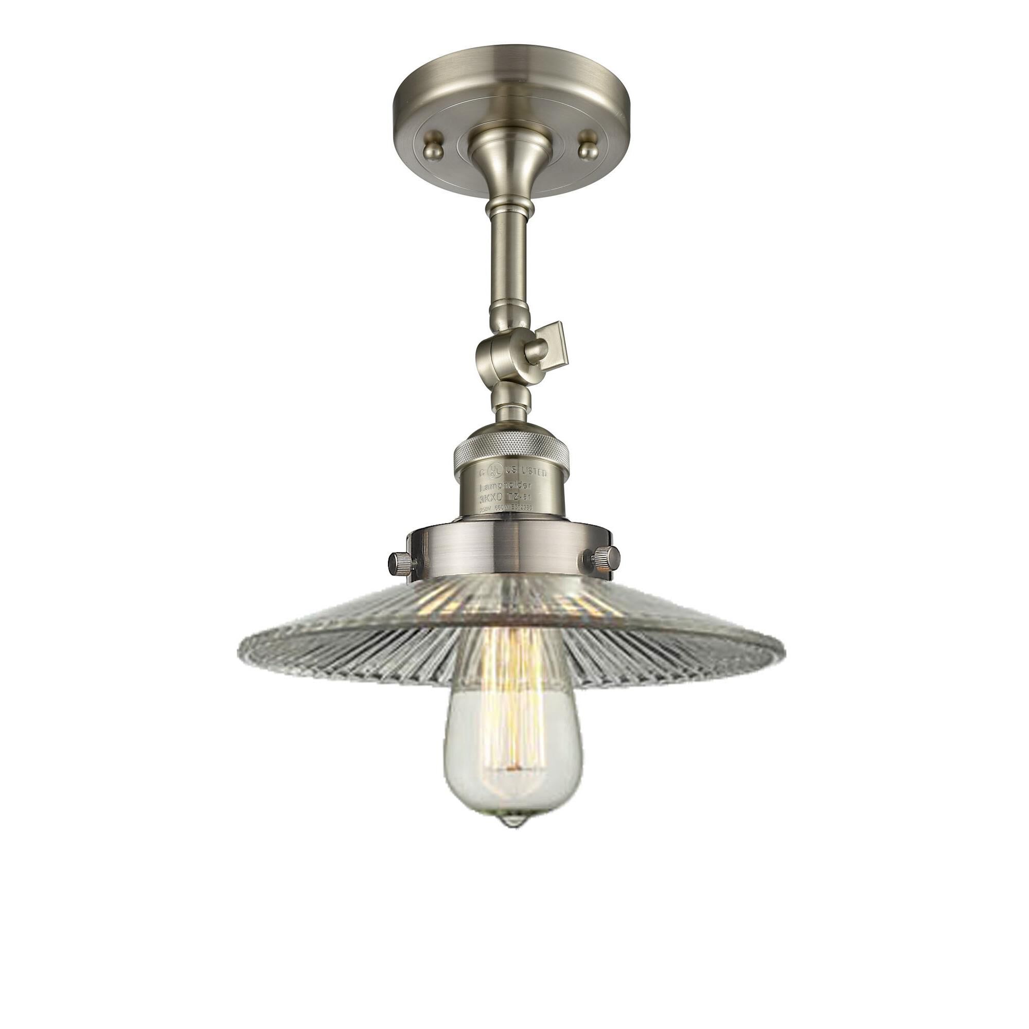 Bruno Marashlian Halophane 8 Inch 1 Light Semi Flush Mount by Innovations Lighting