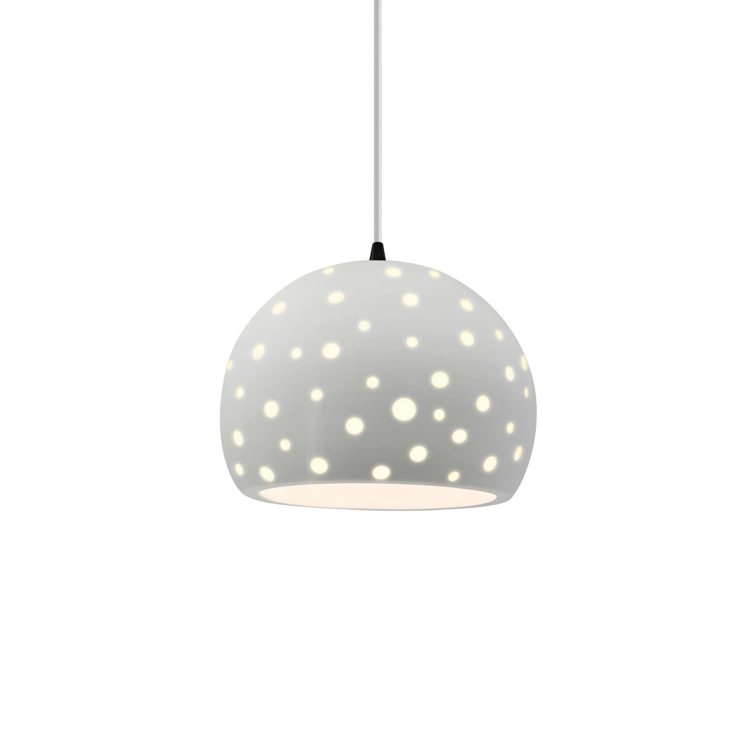 Perforated Globe 7 Inch Mini Pendant by Justice Design Group