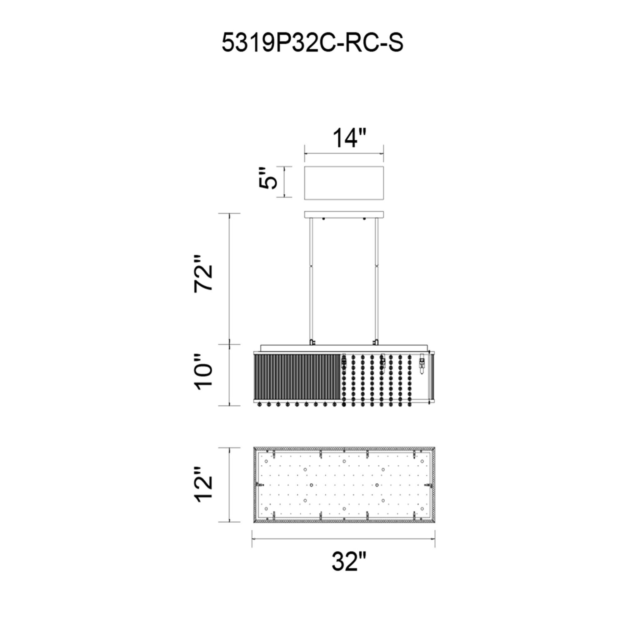 Shown in Chrome finish and K9 Clear crystal and Clear shade