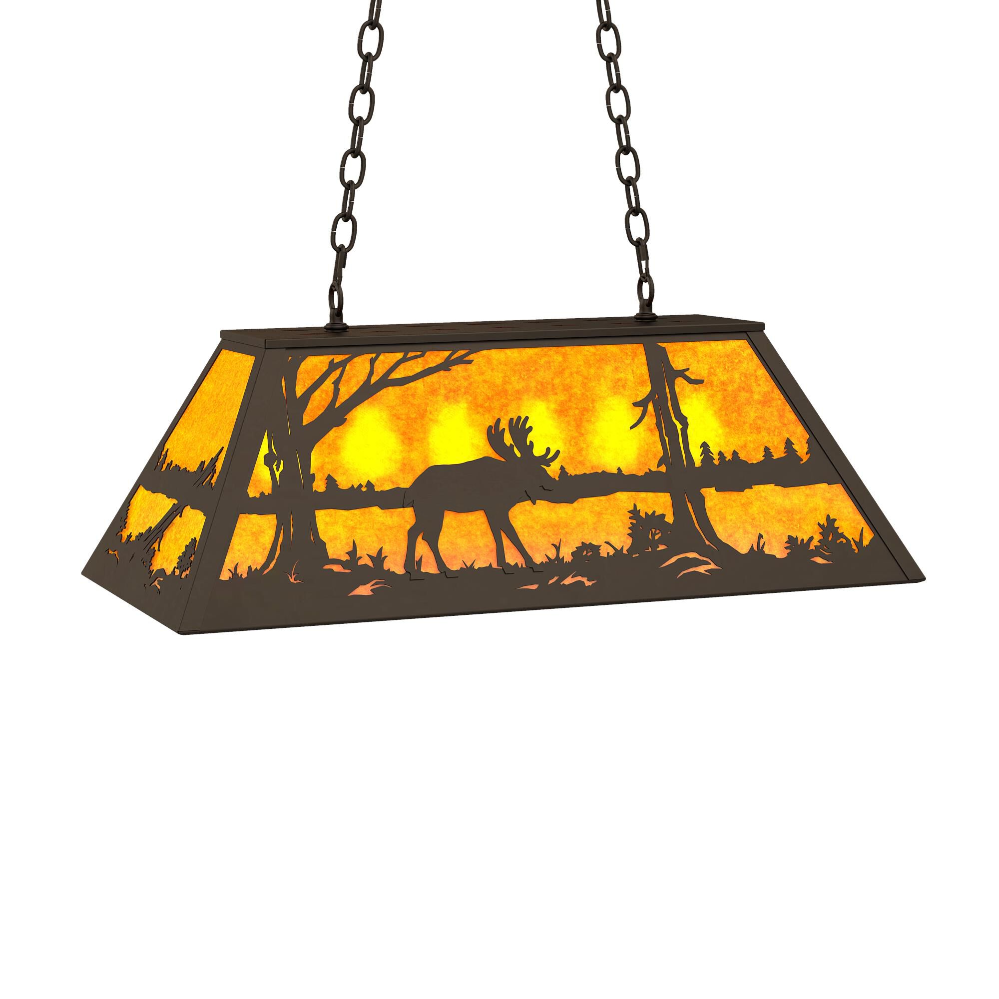 Moose At Lake 33 Inch Billiard Light by Meyda Lighting