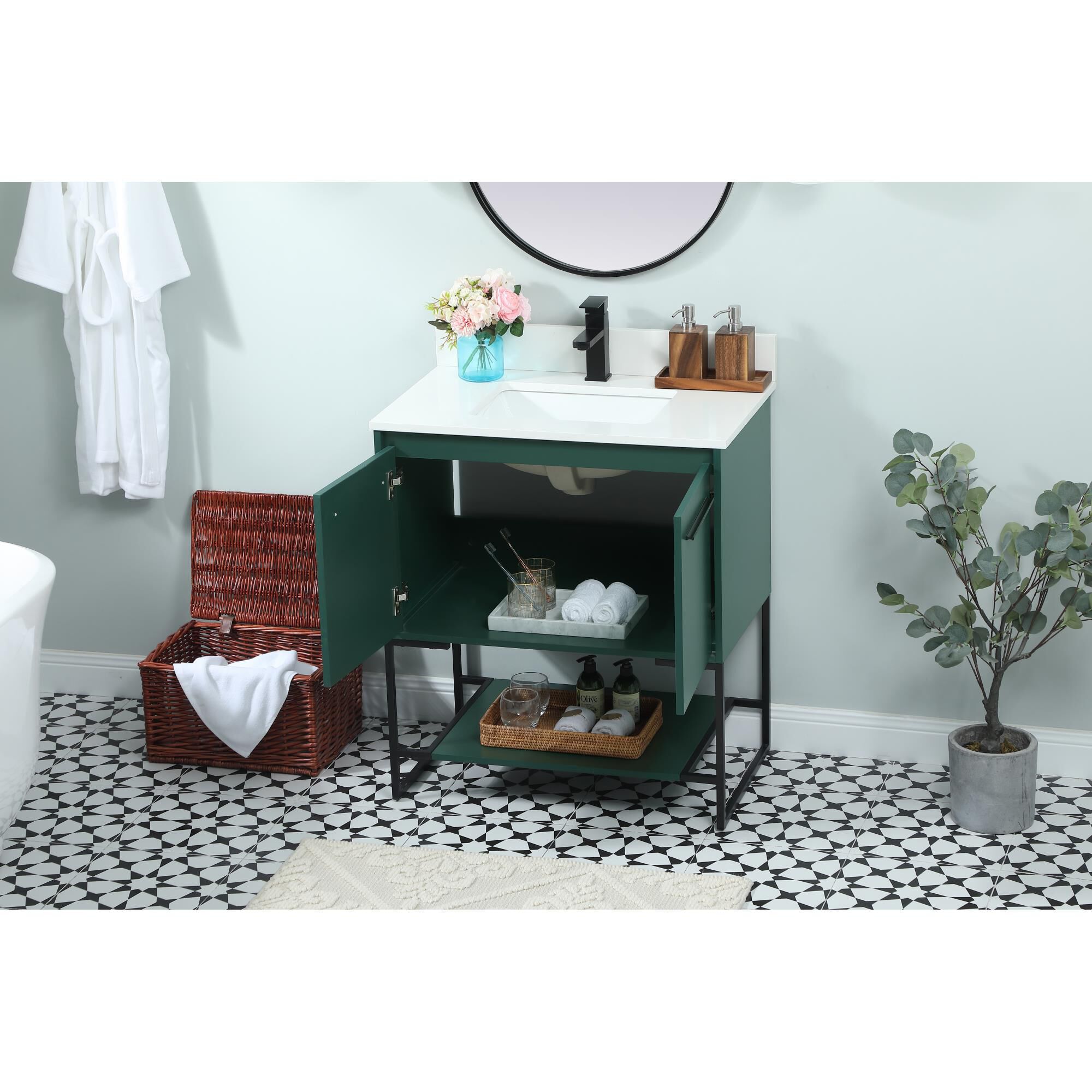 Shown in Green finish