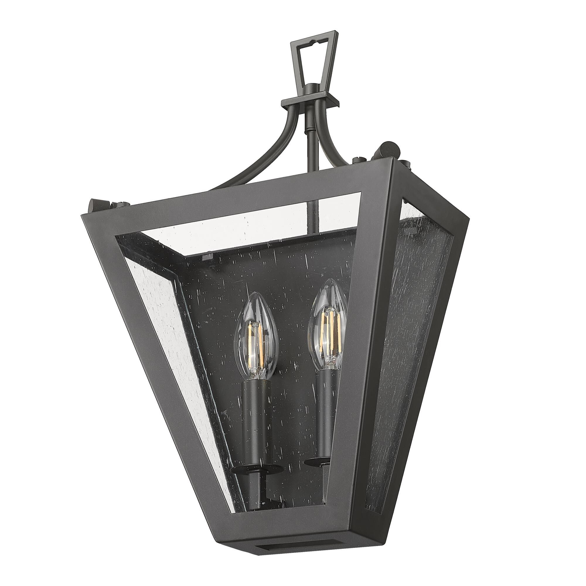 Shown in Iron Ore finish and Clear Seedy glass