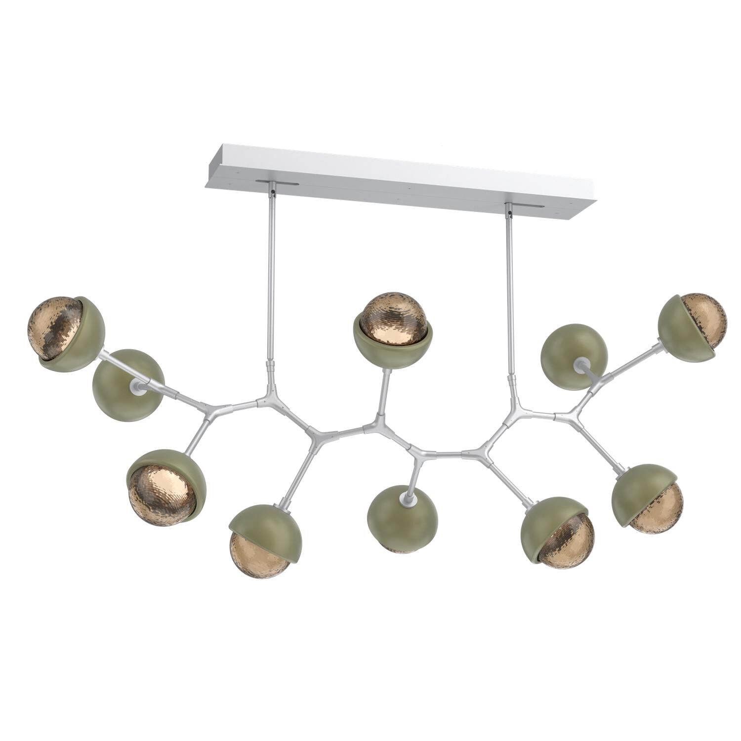 Levi Wilson Cabochon 56 Inch Linear Suspension Light by Hammerton Studio