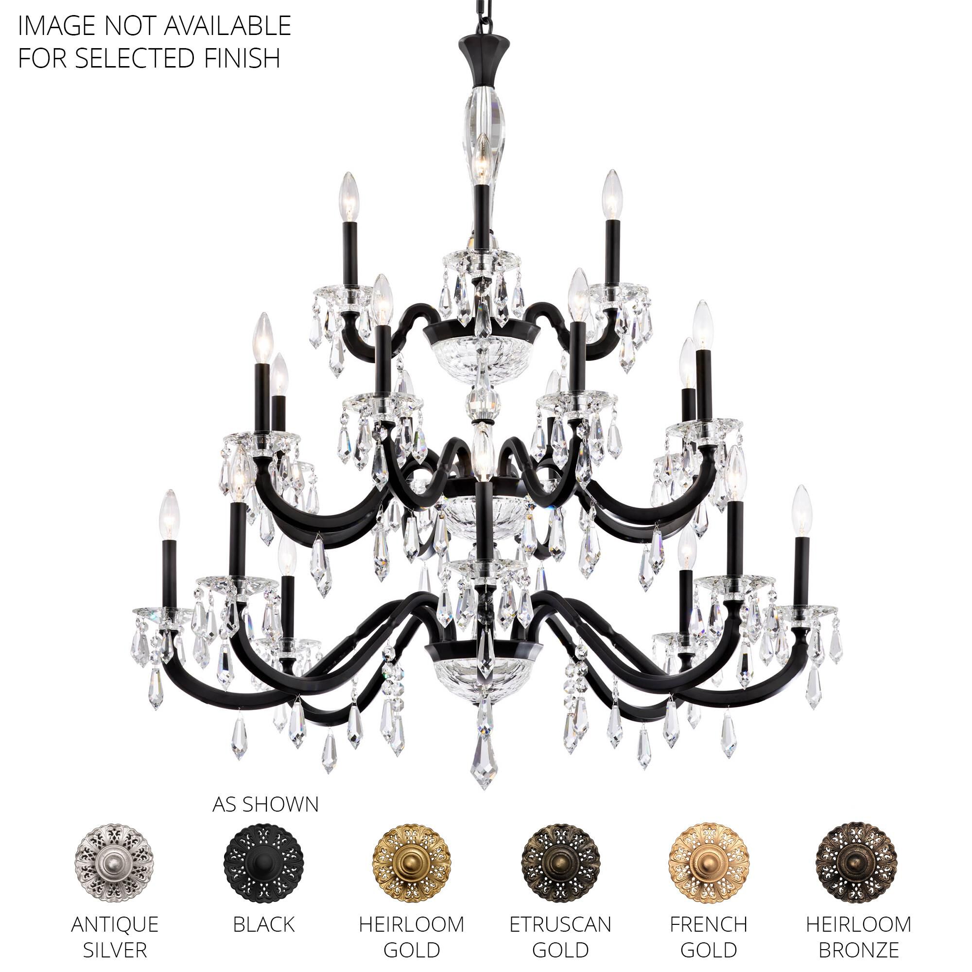 Napoli 42 Inch 20 Light Chandelier by Schonbek