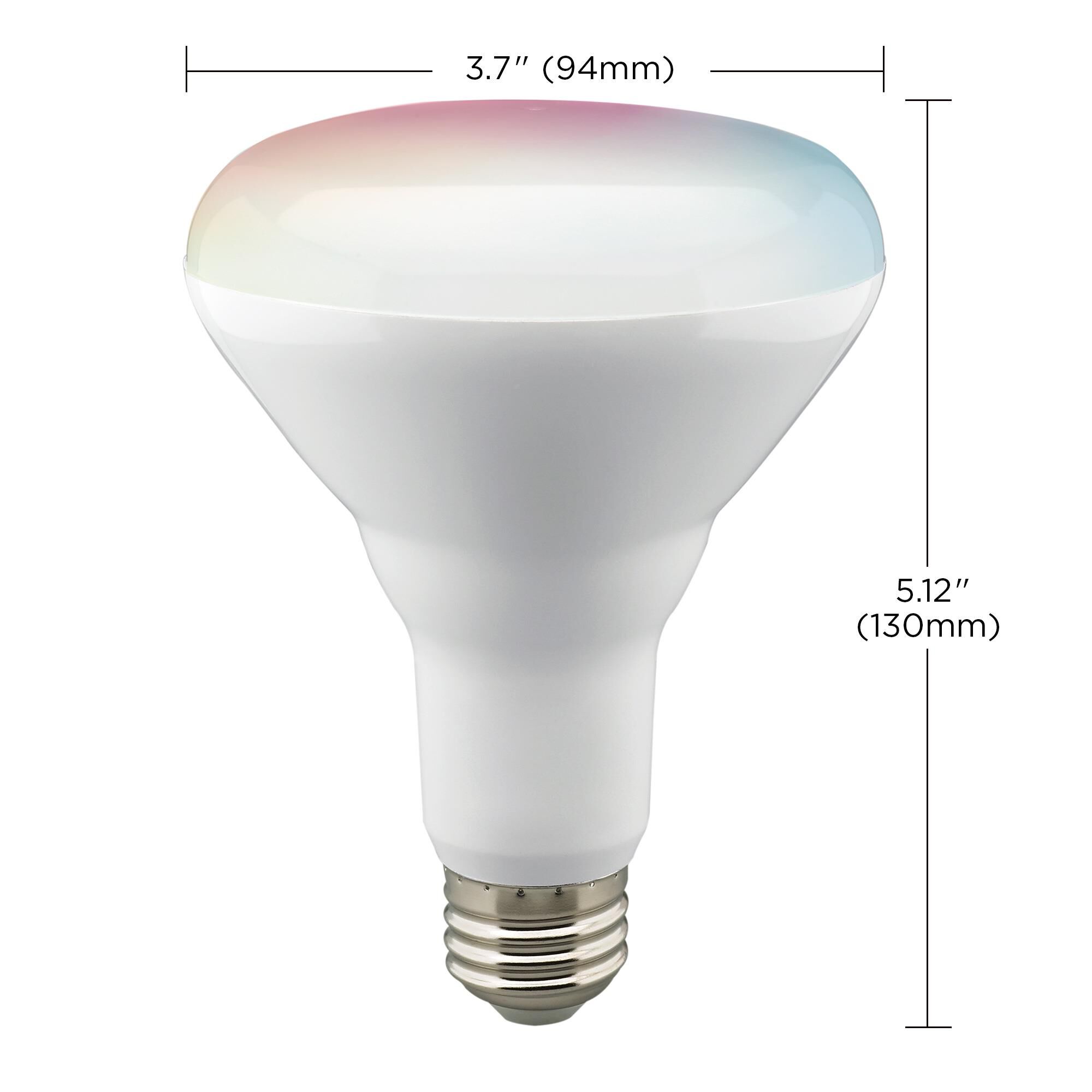 Dimmable 9.5 Watt 2700-5000K BR30 LED Light Bulb by Satco