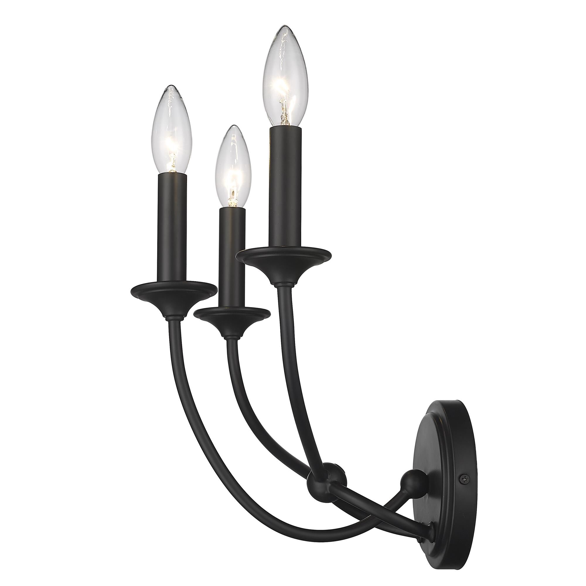 Shown in Matte Black finish and Steel shade