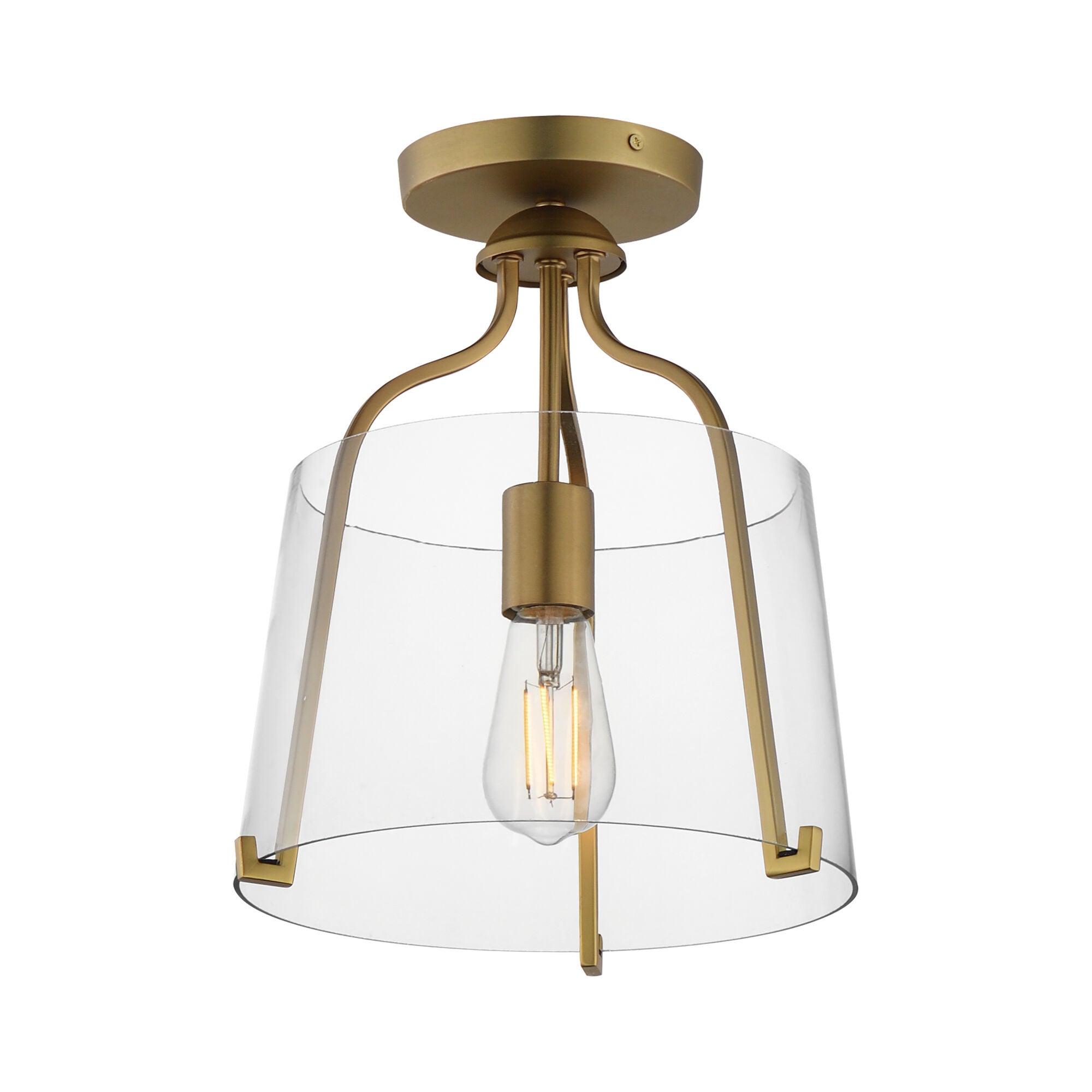 Bellmore 11 Inch Semi Flush Mount,
